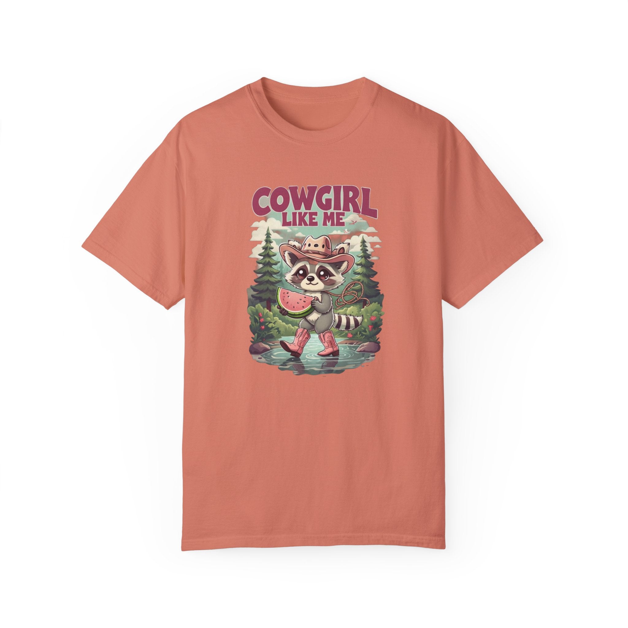 Cowgirl Like Me - Vintage Cowgirl T-Shirt - Retro Racoon Graphic Tee