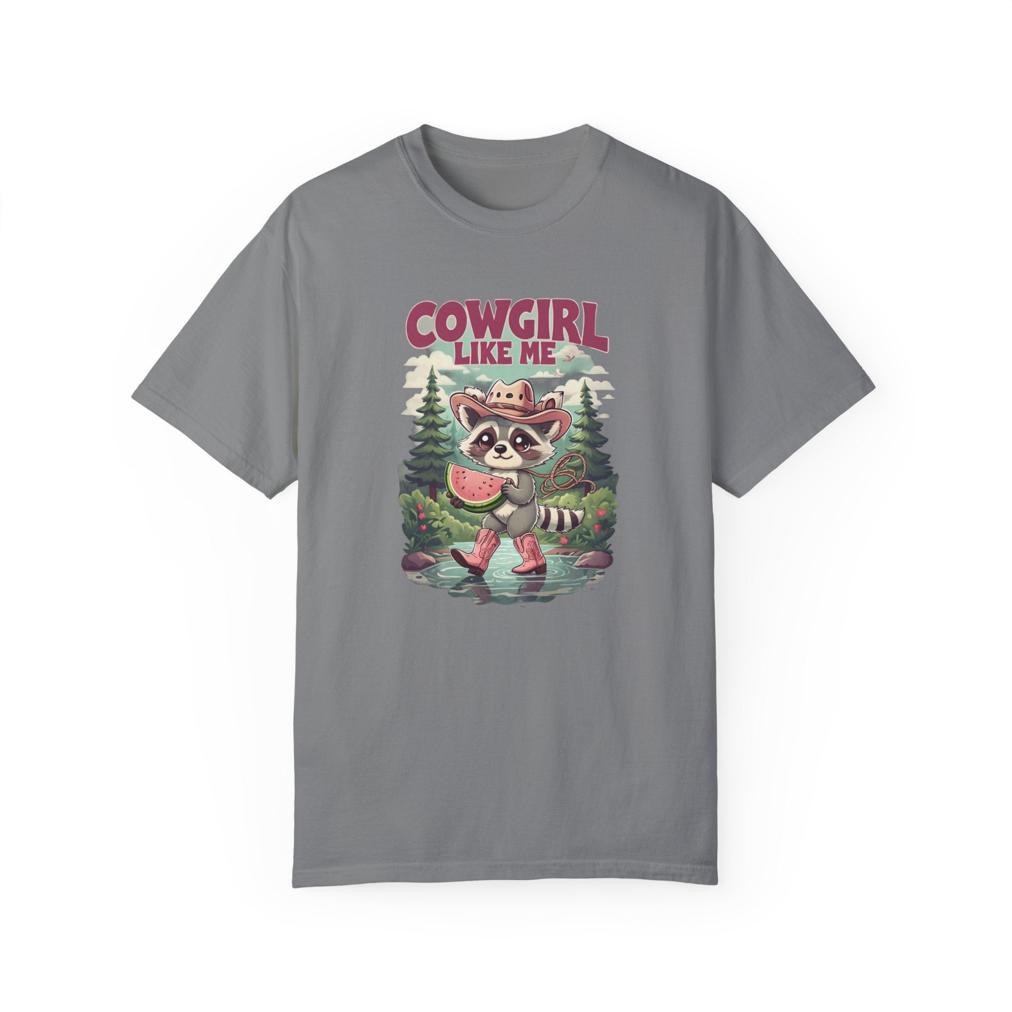 Cowgirl Like Me - Vintage Cowgirl T-Shirt - Retro Racoon Graphic Tee