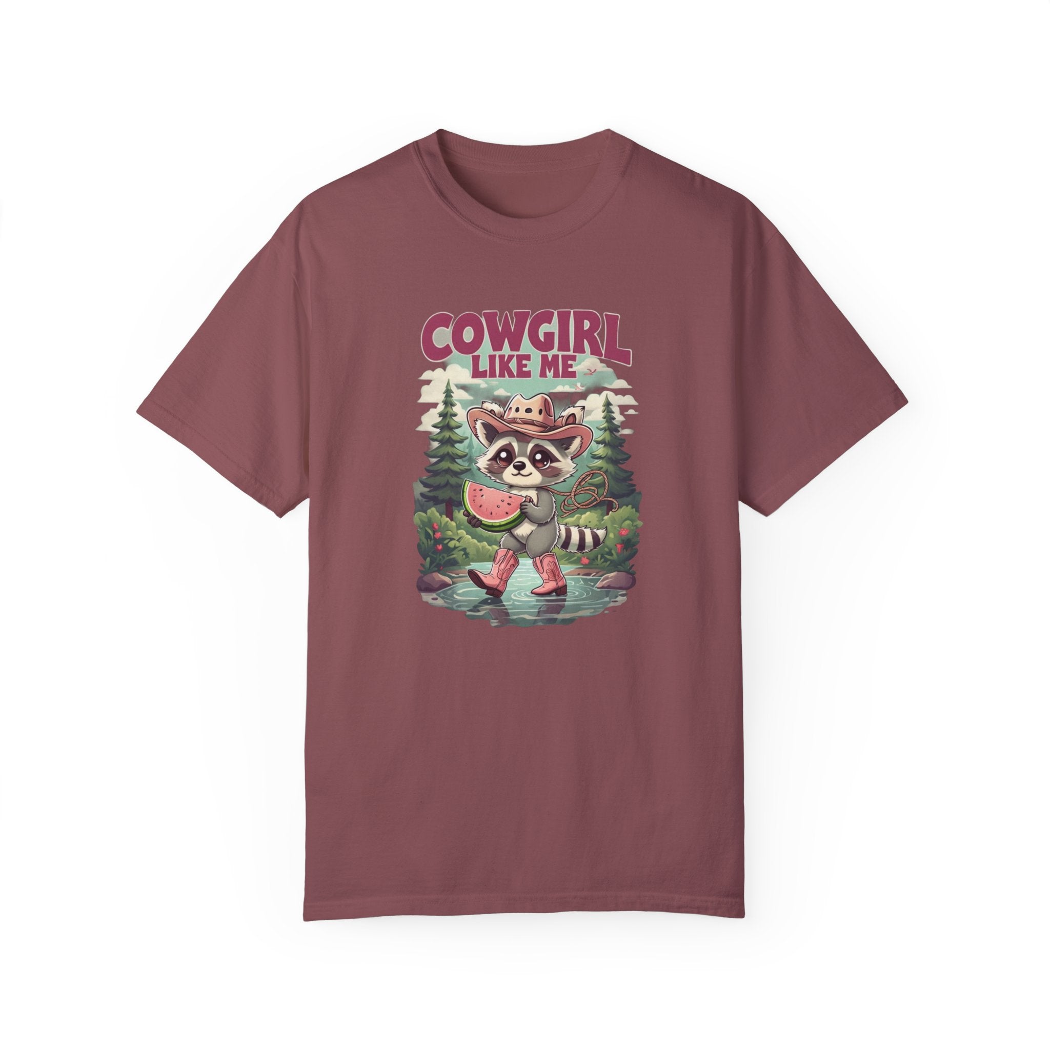 Cowgirl Like Me - Vintage Cowgirl T-Shirt - Retro Racoon Graphic Tee