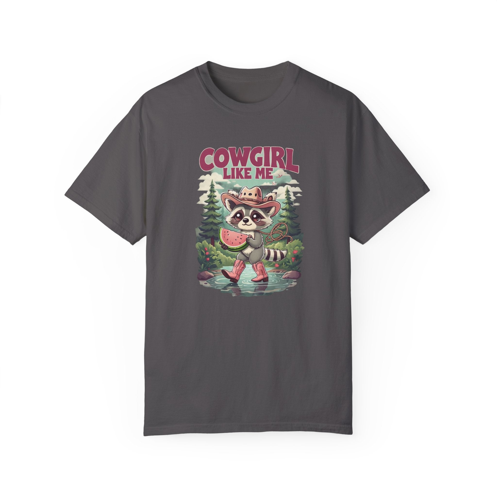 Cowgirl Like Me - Vintage Cowgirl T-Shirt - Retro Racoon Graphic Tee