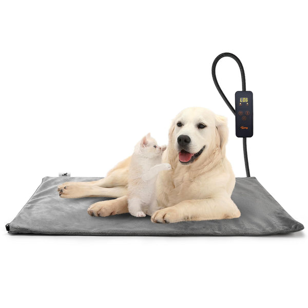 Pet Heating Pad, 6 Adjustable Temperature Dog Cat Heating Pad with Timer