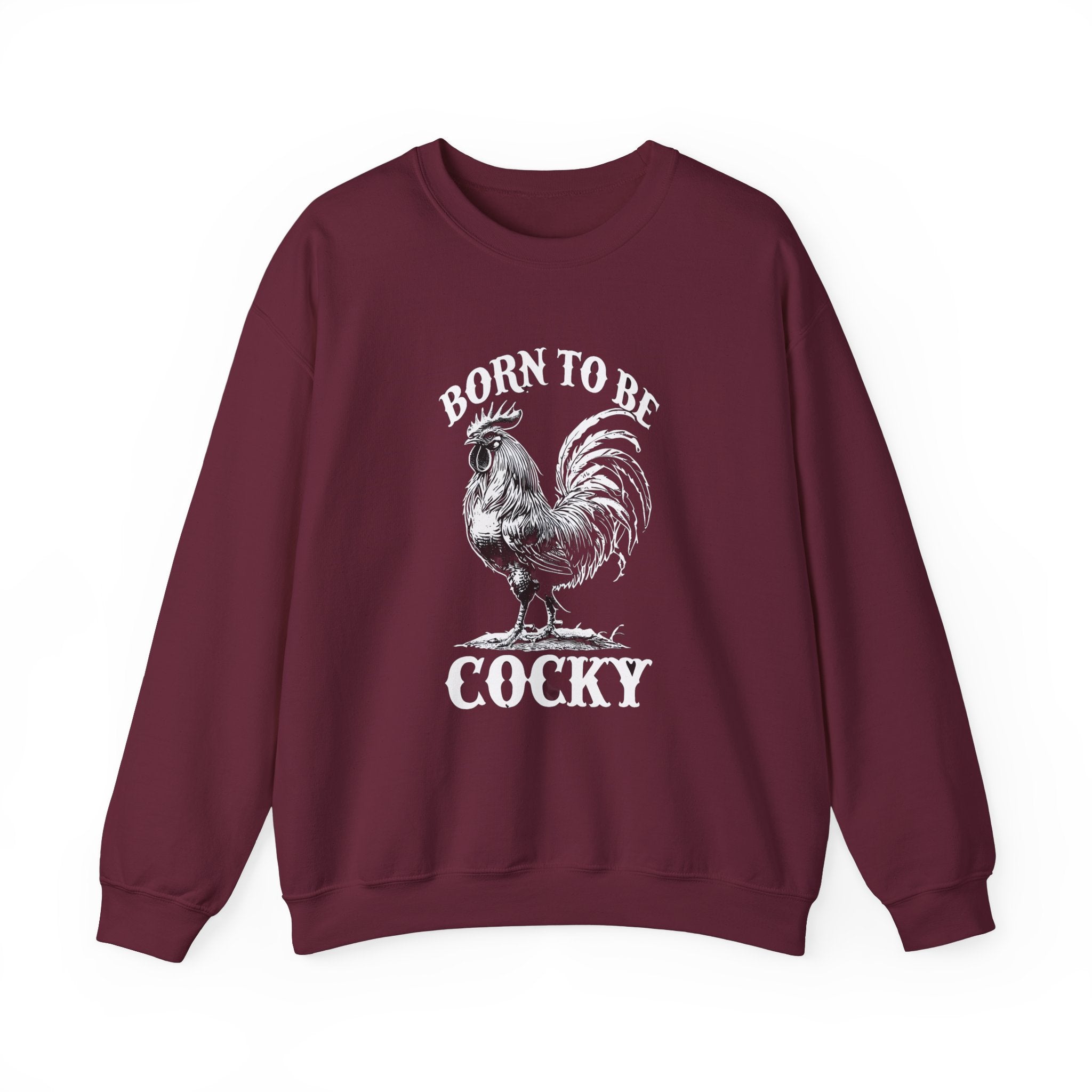 Funny Chicken Crewneck Sweatshirt, Chicken Lover Gift, Gifts For Farmers,  Cocky Roaster Shirt, Farm Life