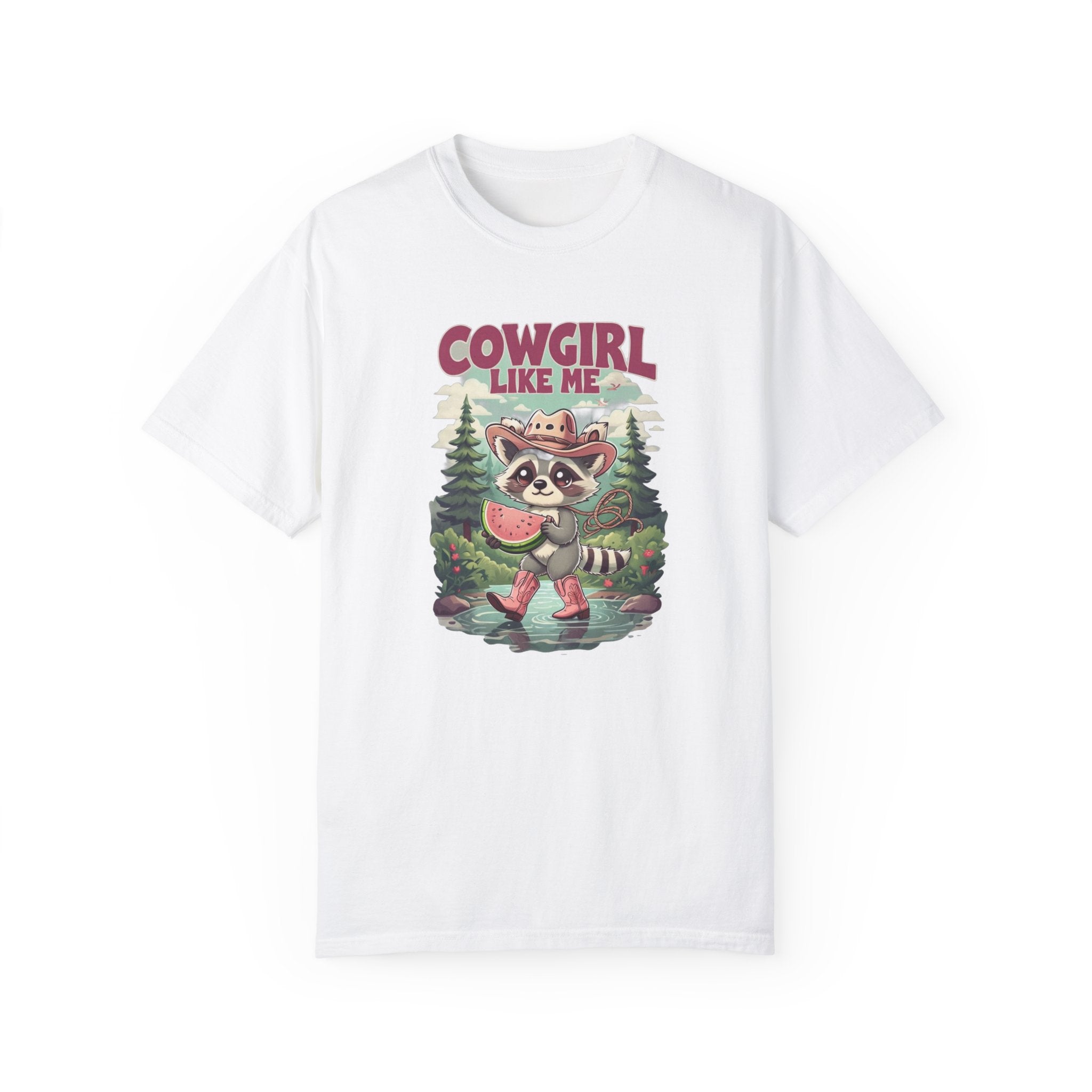 Cowgirl Like Me - Vintage Cowgirl T-Shirt - Retro Racoon Graphic Tee
