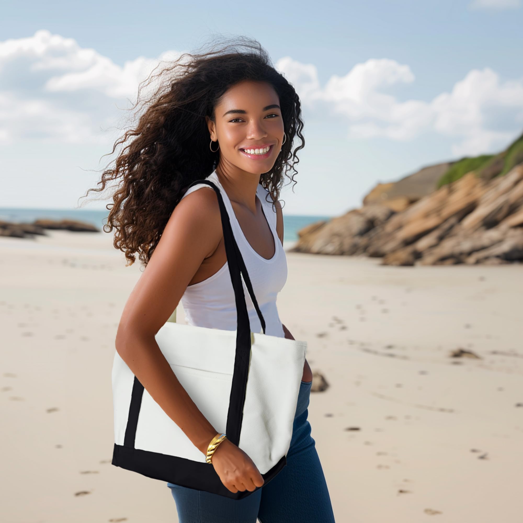 Tote Bag Premium Cotton in Black