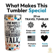 Funny & Sarcastic Travel Coffee Mug w/Slider Lid