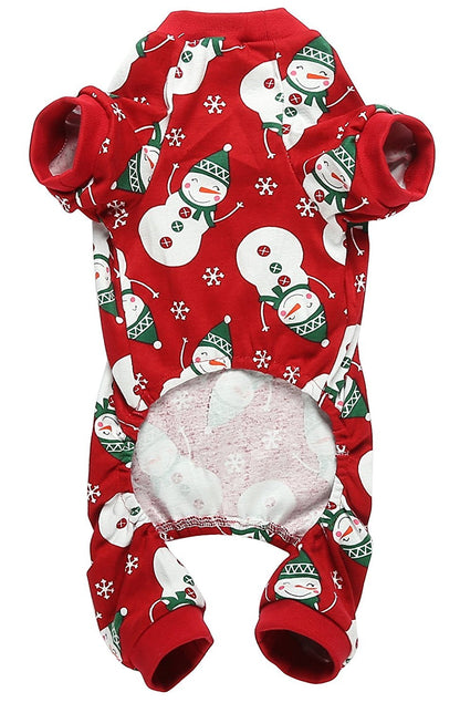 Snowman Dog Christmas Pajamas