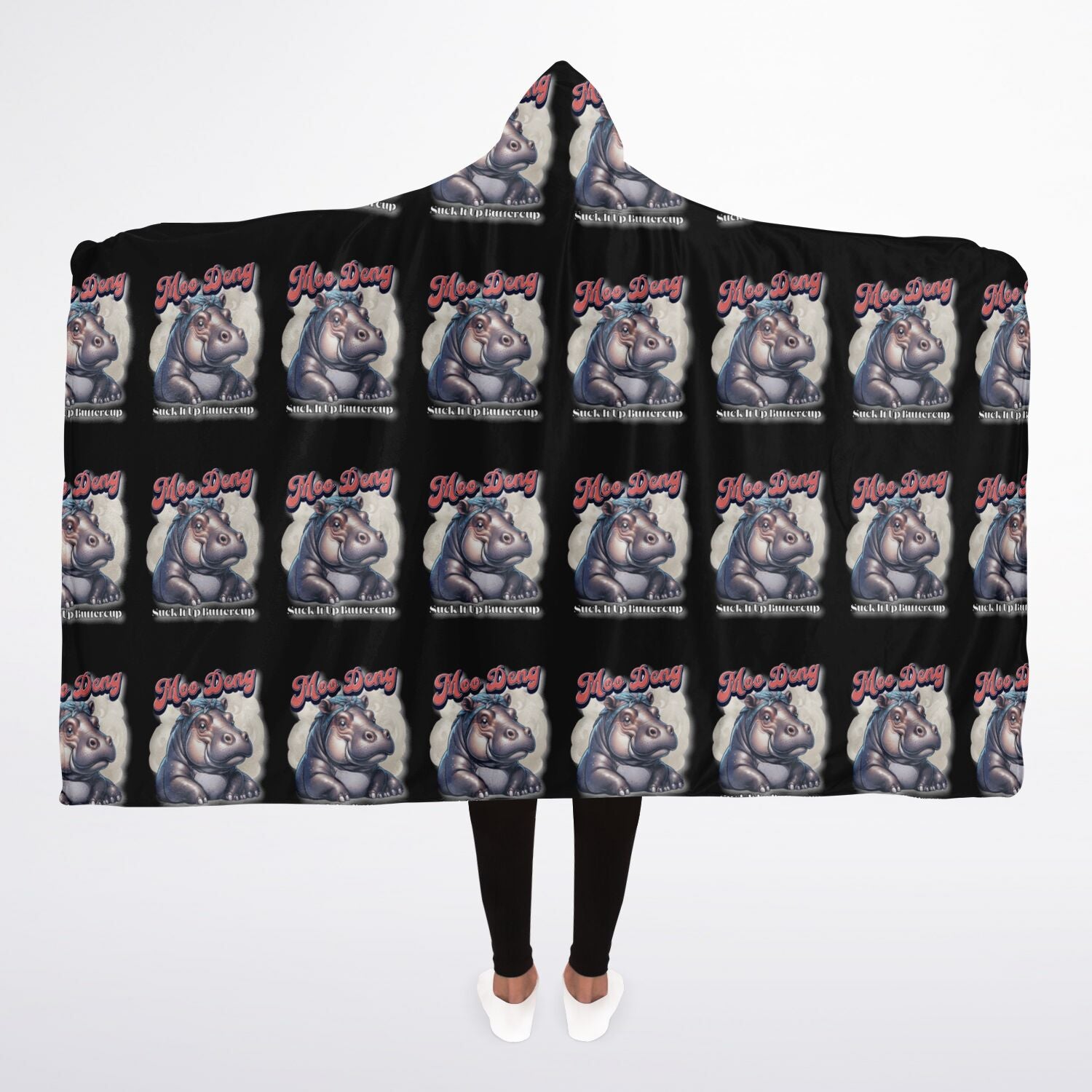 Hooded Blanket Micro Fleece - AOP
