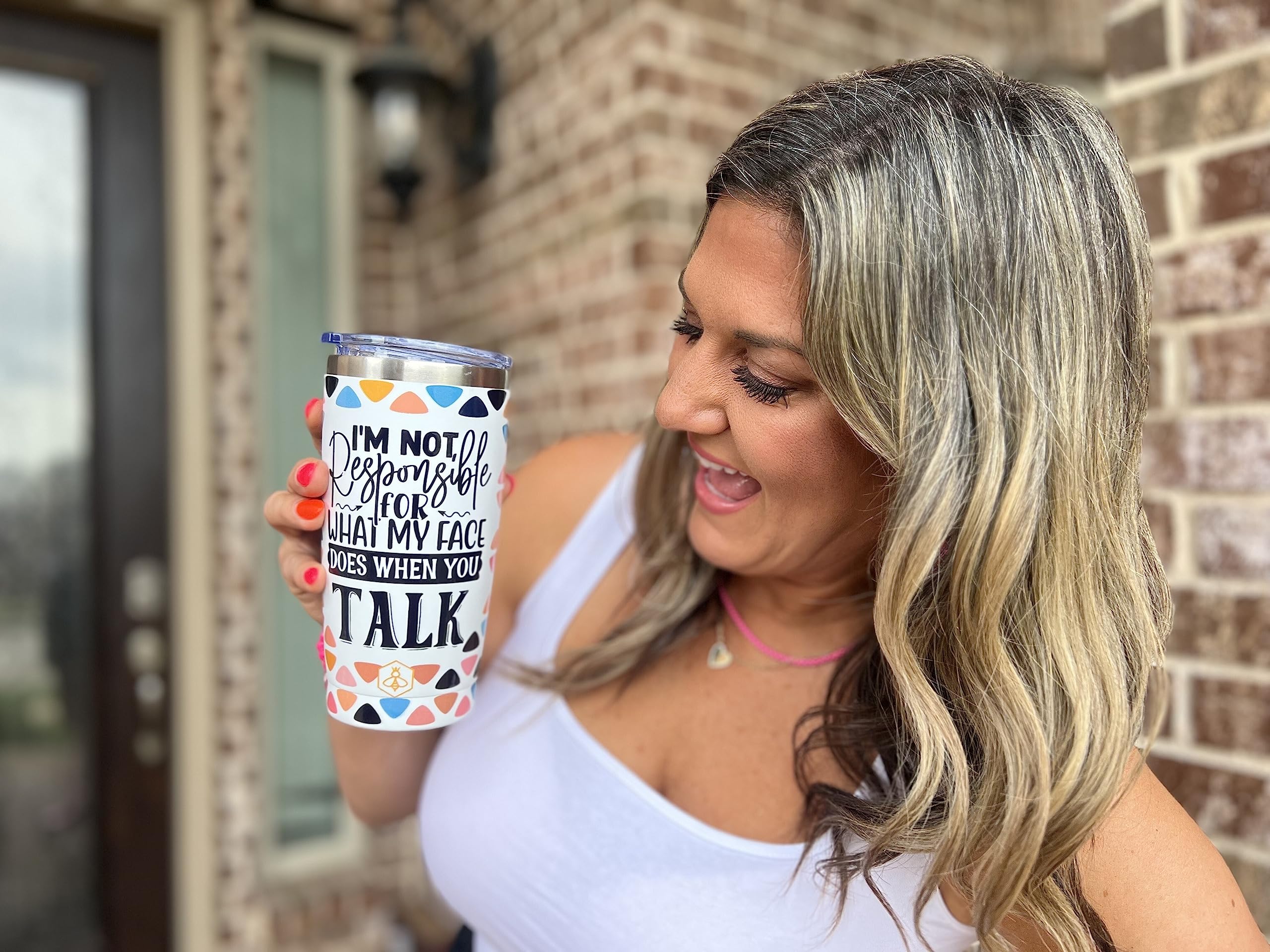 Funny & Sarcastic Travel Coffee Mug w/Slider Lid