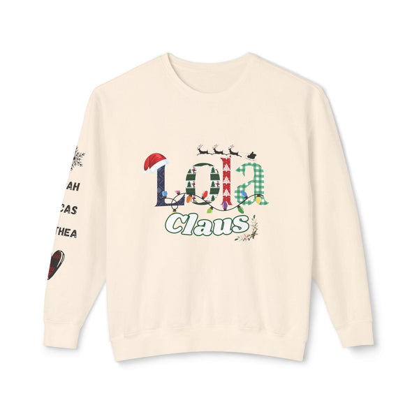 Cozy Crewneck Sweatshirt, Perfect for Fall, Winter, Christmas, Gift for Your Lola Claus