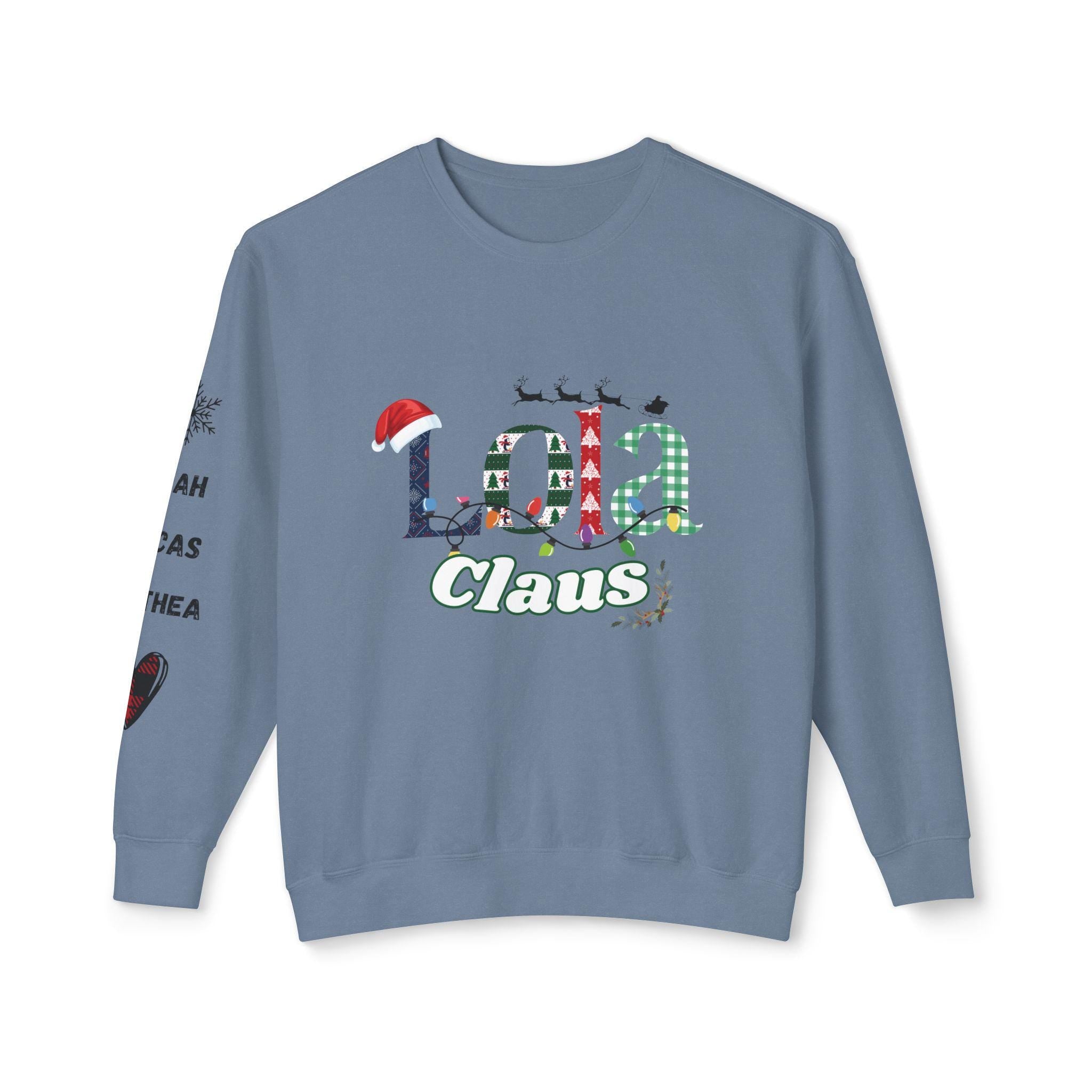 Cozy Crewneck Sweatshirt, Perfect for Fall, Winter, Christmas, Gift for Your Lola Claus