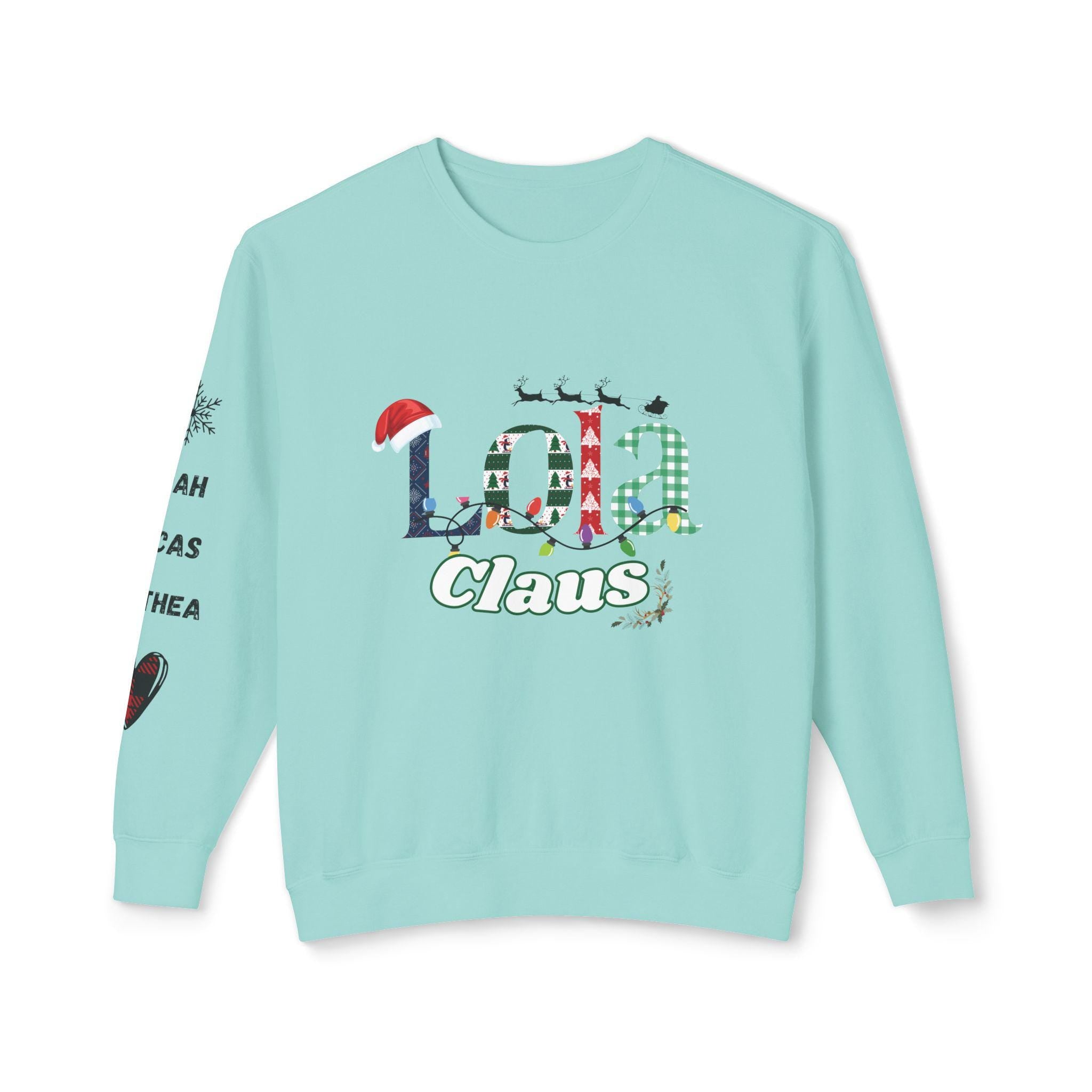 Cozy Crewneck Sweatshirt, Perfect for Fall, Winter, Christmas, Gift for Your Lola Claus