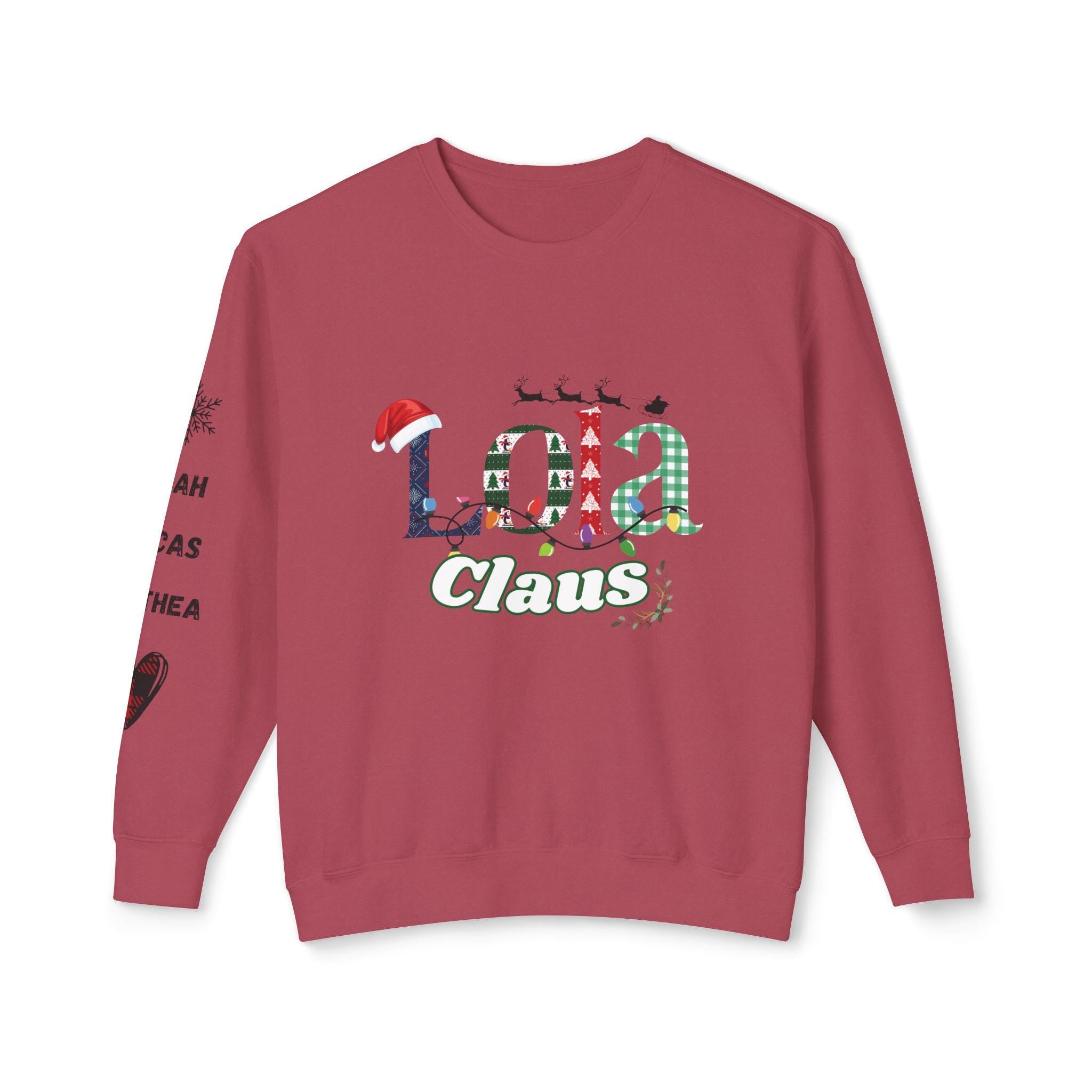 Cozy Crewneck Sweatshirt, Perfect for Fall, Winter, Christmas, Gift for Your Lola Claus