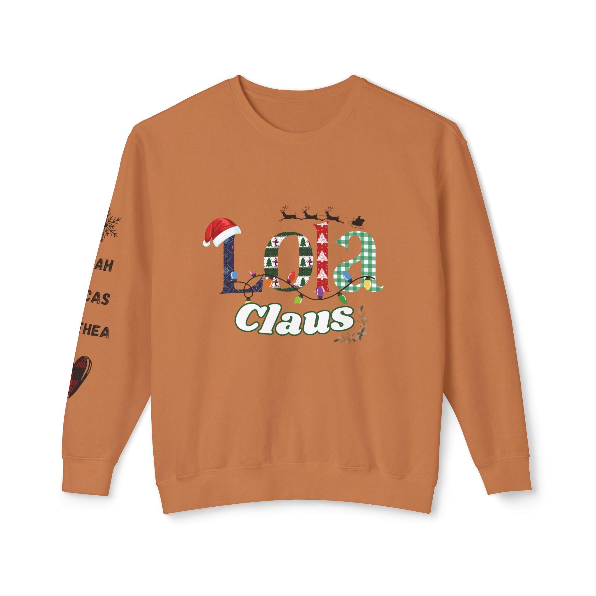 Cozy Crewneck Sweatshirt, Perfect for Fall, Winter, Christmas, Gift for Your Lola Claus