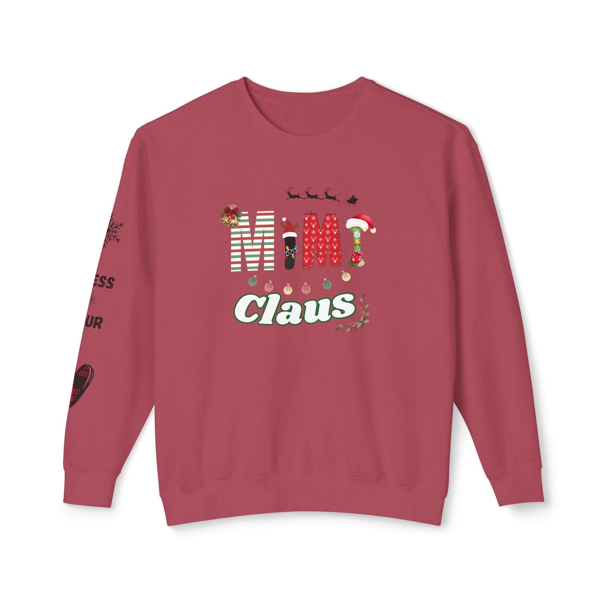 Mimi Claus Sweatshirt - Holiday Spirit, Christmas Gift, Cozy Apparel, Family Matching, Winter Wardrobe
