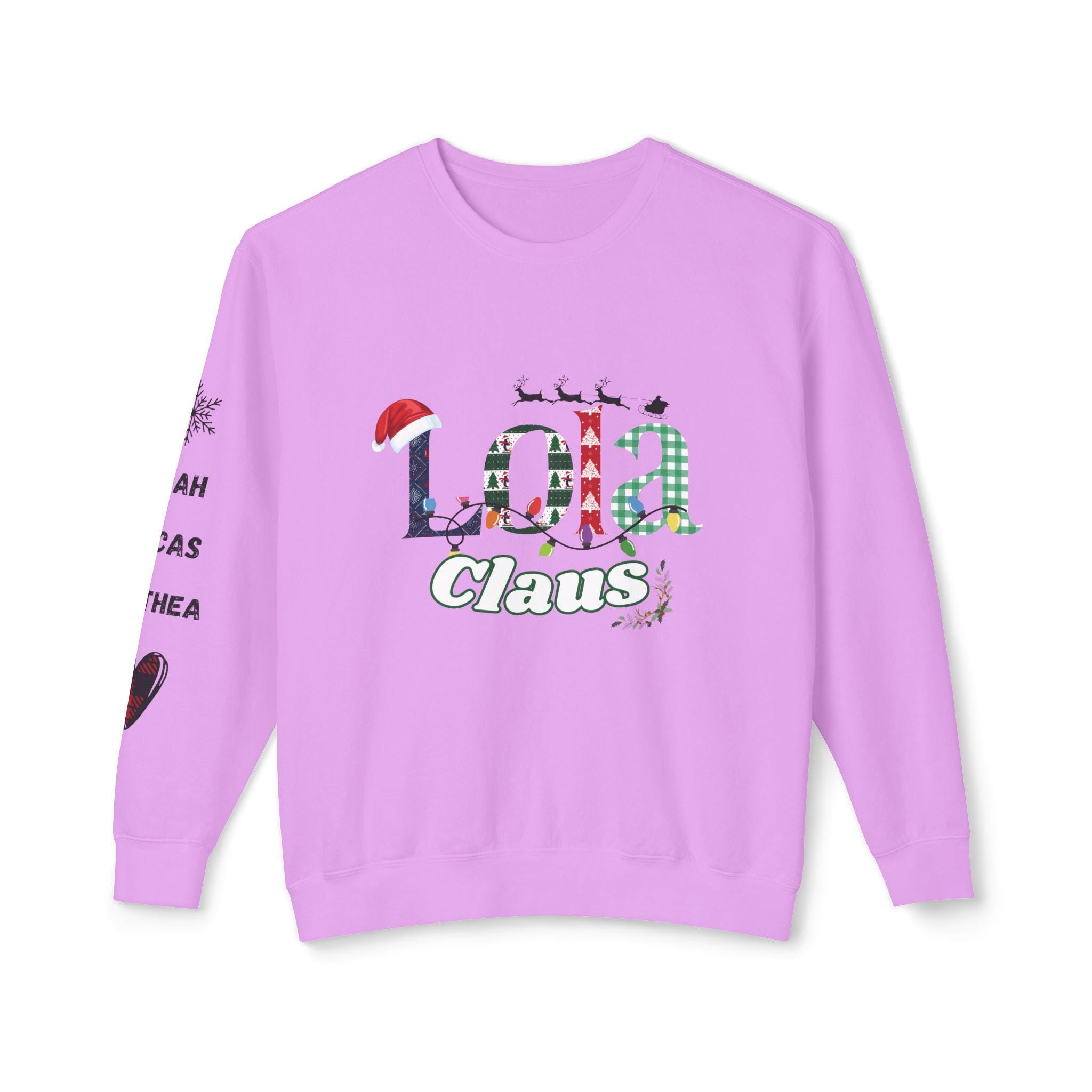 Cozy Crewneck Sweatshirt, Perfect for Fall, Winter, Christmas, Gift for Your Lola Claus