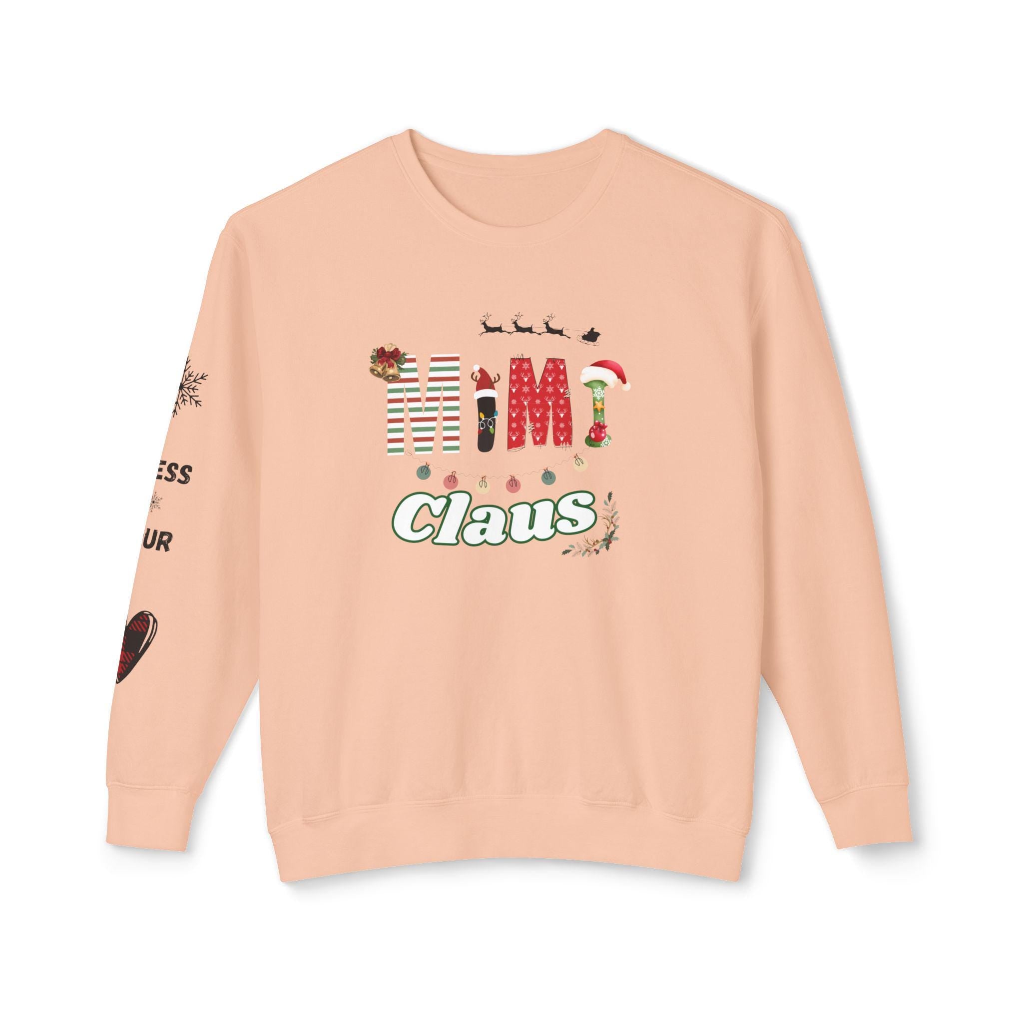 Mimi Claus Sweatshirt - Holiday Spirit, Christmas Gift, Cozy Apparel, Family Matching, Winter Wardrobe