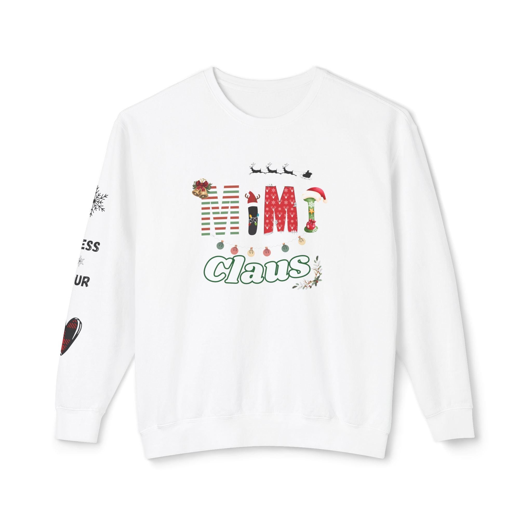 Mimi Claus Sweatshirt - Holiday Spirit, Christmas Gift, Cozy Apparel, Family Matching, Winter Wardrobe