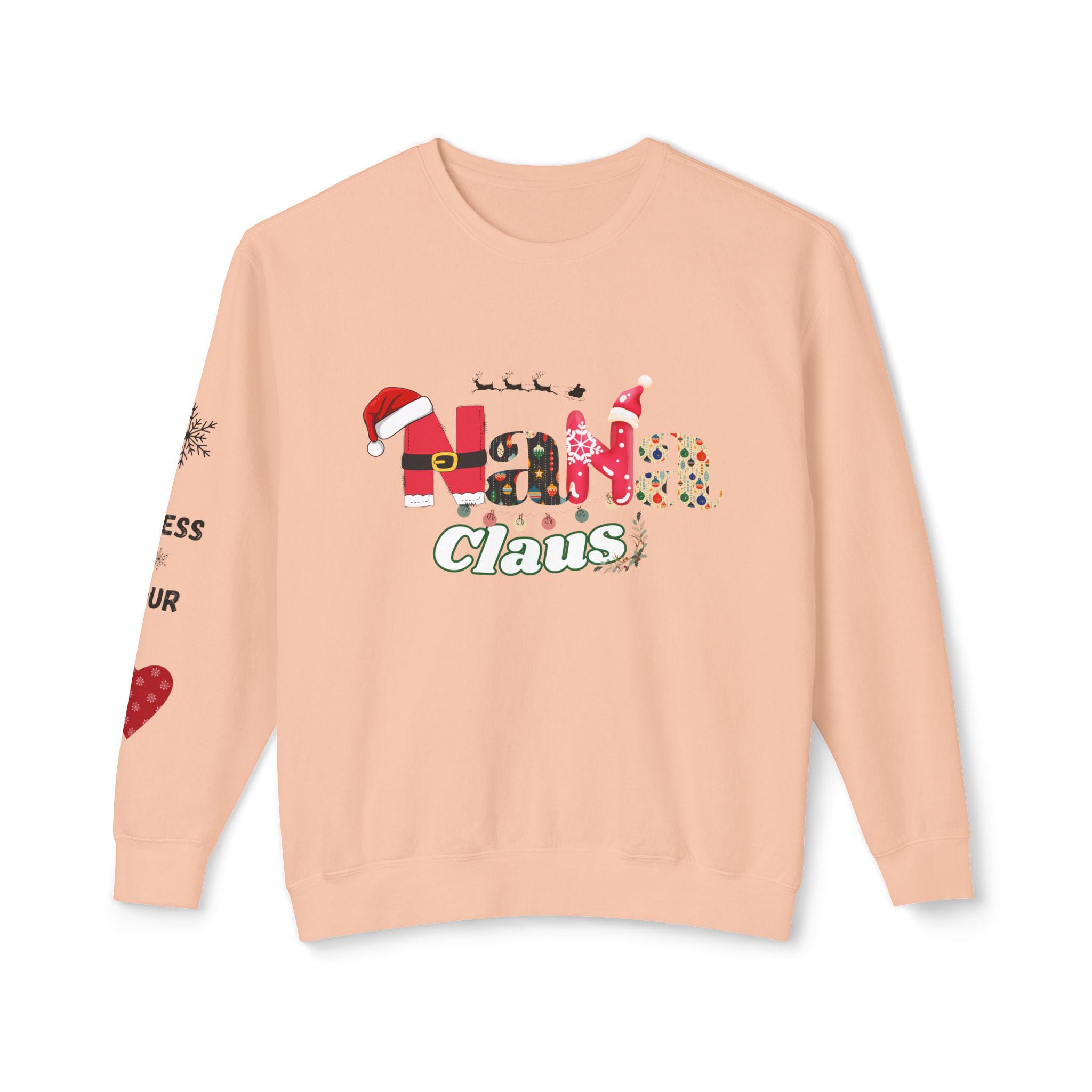 Nana Claus Crewneck Sweatshirt - Cozy Holiday Gift for Grandparents, Christmas Apparel, Family Matching, Winter Comfort, Festive Sweatshirt