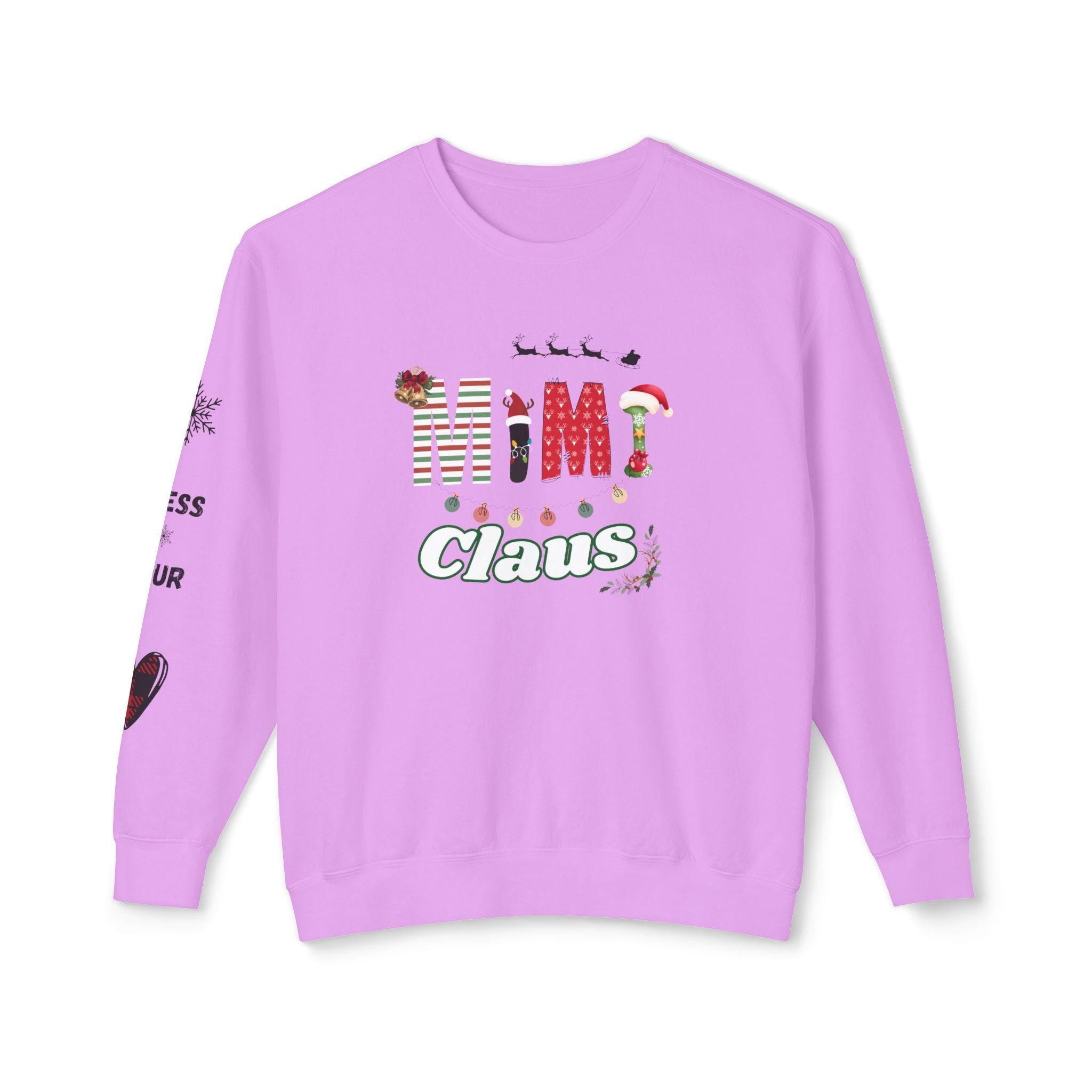 Mimi Claus Sweatshirt - Holiday Spirit, Christmas Gift, Cozy Apparel, Family Matching, Winter Wardrobe