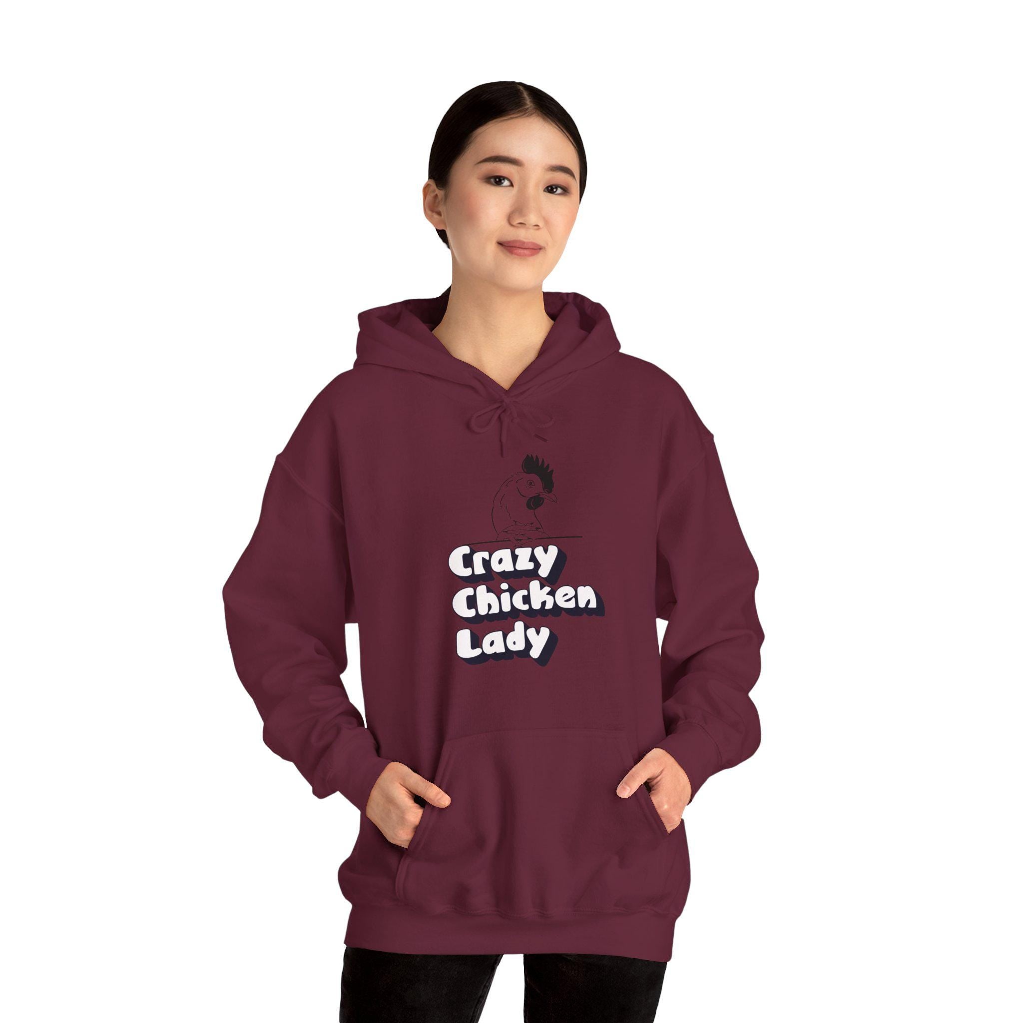 Crazy Chicken Lady - Unisex Heavy Blend™ Hooded Sweatshirt