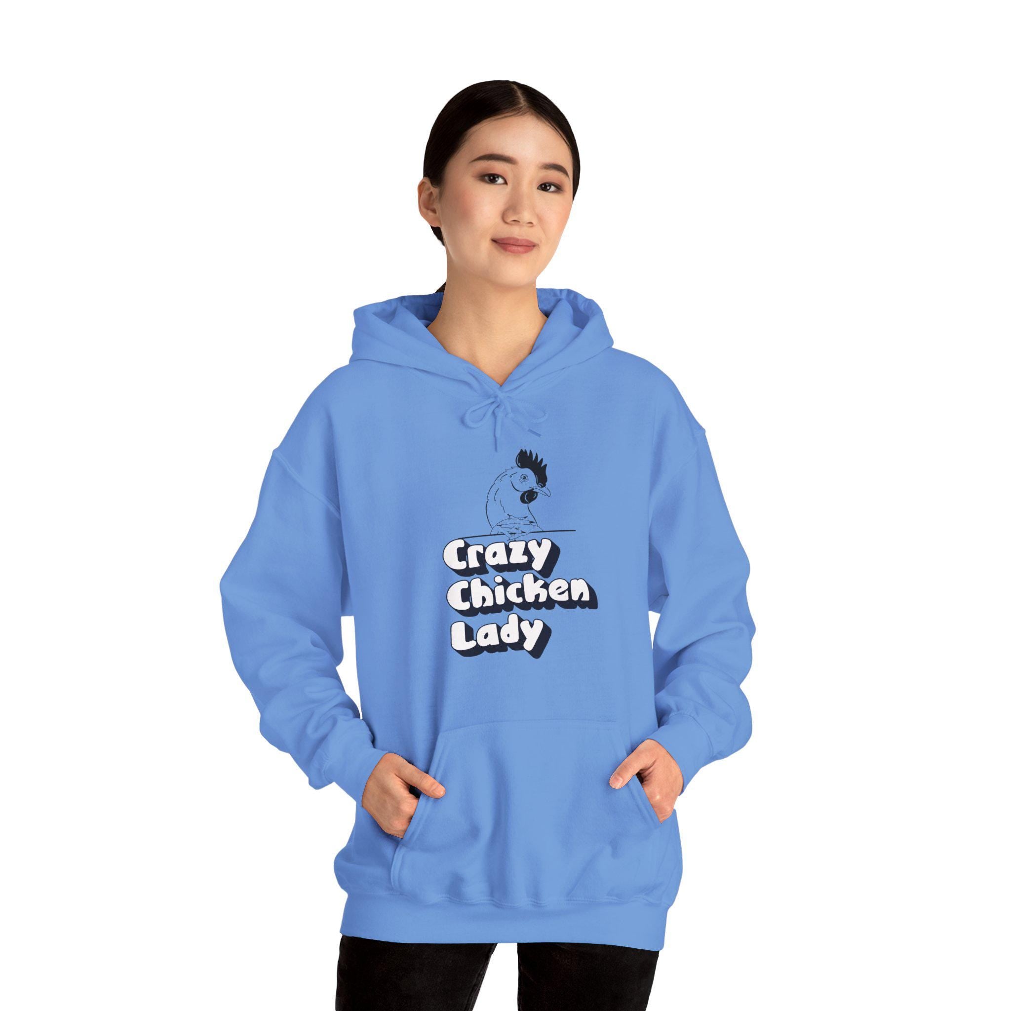 Crazy Chicken Lady - Unisex Heavy Blend™ Hooded Sweatshirt