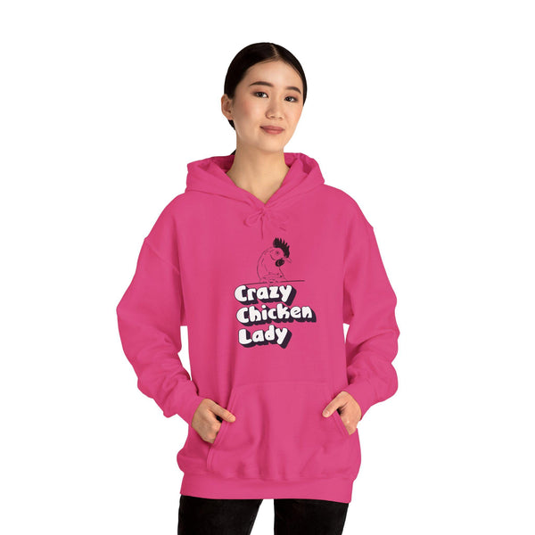 Crazy Chicken Lady - Unisex Heavy Blend™ Hooded Sweatshirt