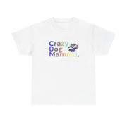 Crazy Dog Mamma Unisex Heavy Cotton Tee, Perfect Gift for Dog Lovers, Pet Owner Shirt, Animal Lover Apparel, Funny Dog Mom T-Shirt