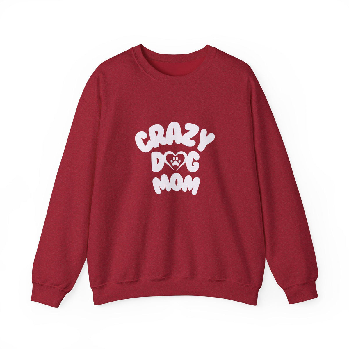 Crazy Dog Mom Crewneck Sweatshirt | Perfect Gift for Dog Lovers | Cozy and Fun Sweatshirt for Pet Owners | Birthday Gift, Dog Mom Apparel,