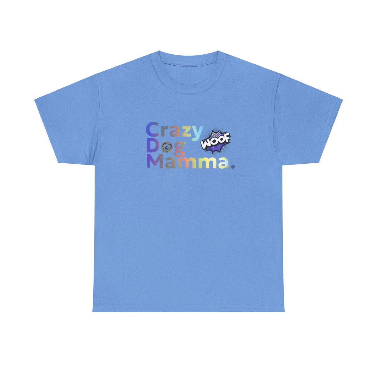 Crazy Dog Mamma Unisex Heavy Cotton Tee, Perfect Gift for Dog Lovers, Pet Owner Shirt, Animal Lover Apparel, Funny Dog Mom T-Shirt
