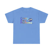 Crazy Dog Mamma Unisex Heavy Cotton Tee, Perfect Gift for Dog Lovers, Pet Owner Shirt, Animal Lover Apparel, Funny Dog Mom T-Shirt