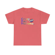 Crazy Dog Mamma Unisex Heavy Cotton Tee, Perfect Gift for Dog Lovers, Pet Owner Shirt, Animal Lover Apparel, Funny Dog Mom T-Shirt