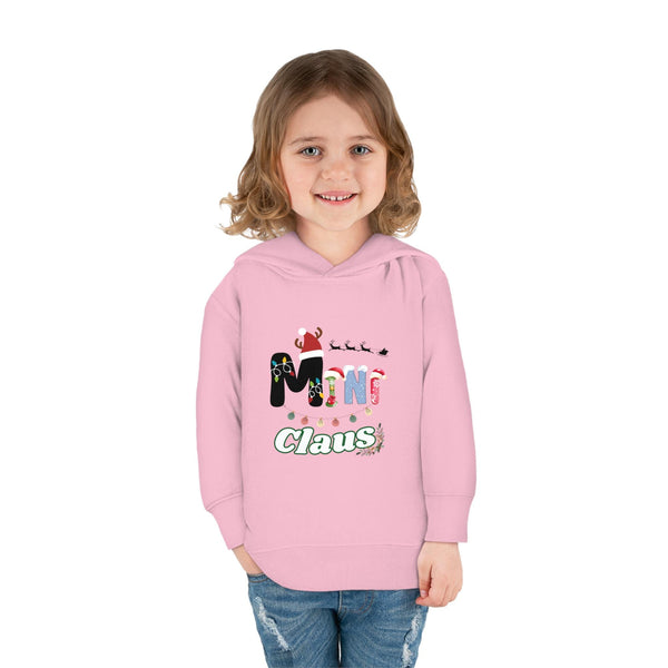 Festive Mini Claus Fleece Hoodie for Kids - Stay Warm & Merry! Mini Claus Fleece Hoodie -Christmas Kid-Wear - Mini Claus Hoodie