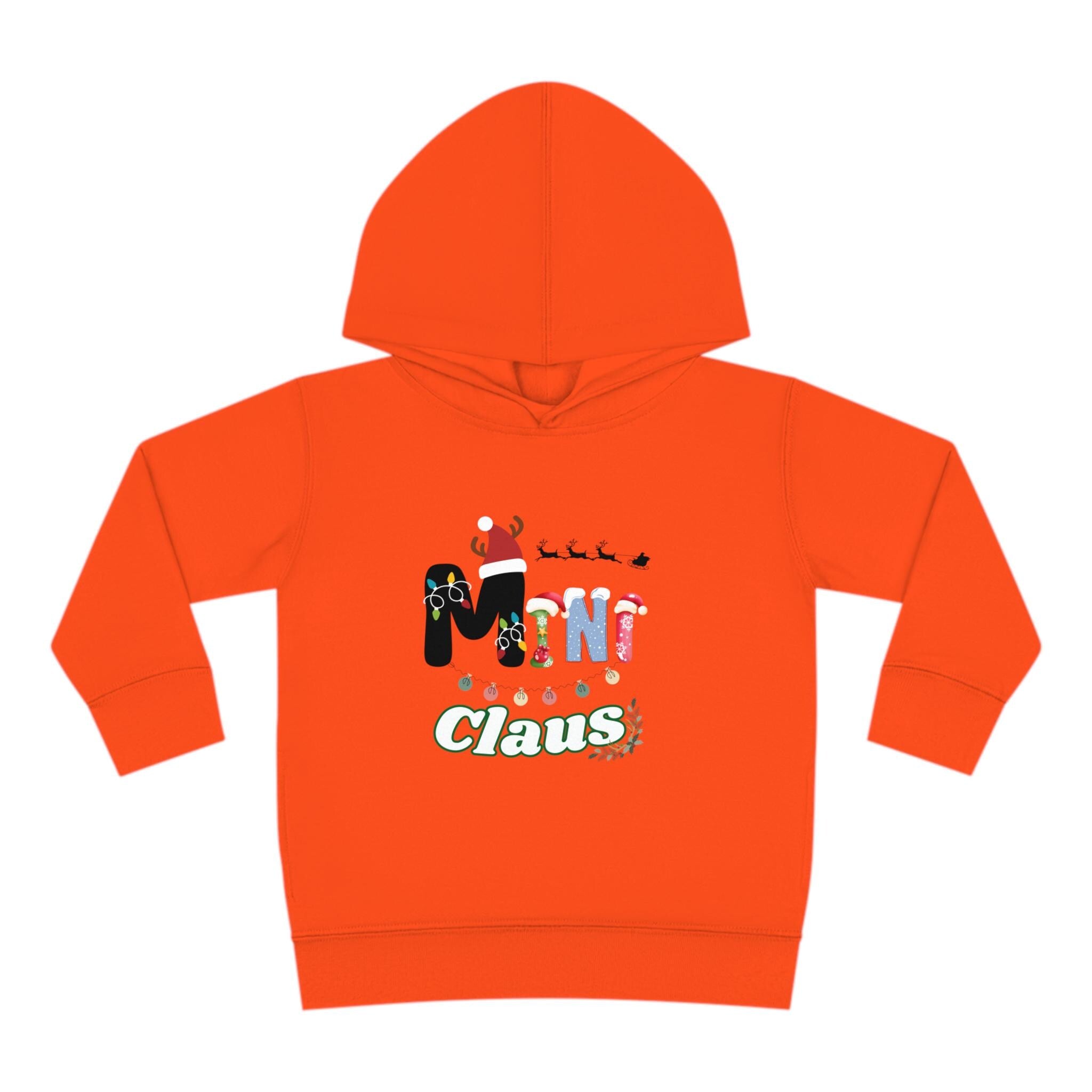 Festive Mini Claus Fleece Hoodie for Kids - Stay Warm & Merry! Mini Claus Fleece Hoodie -Christmas Kid-Wear - Mini Claus Hoodie