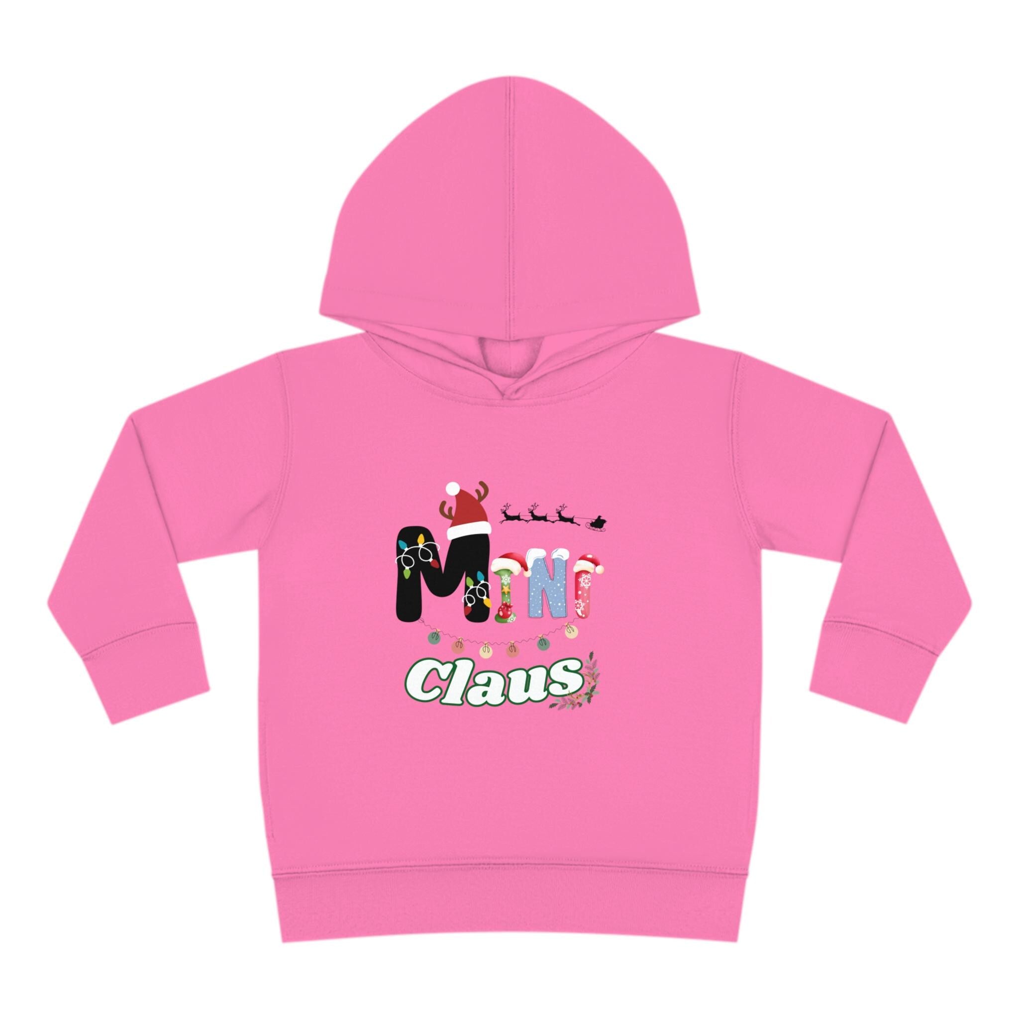 Festive Mini Claus Fleece Hoodie for Kids - Stay Warm & Merry! Mini Claus Fleece Hoodie -Christmas Kid-Wear - Mini Claus Hoodie