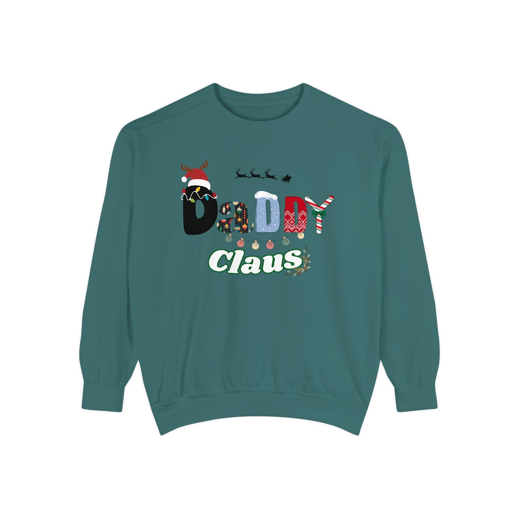 Daddy Claus Sweatshirt, Fun Holiday Apparel, Christmas Gift, Cozy Winter Wear, Family Celebration, Unisex Pullover Jumper