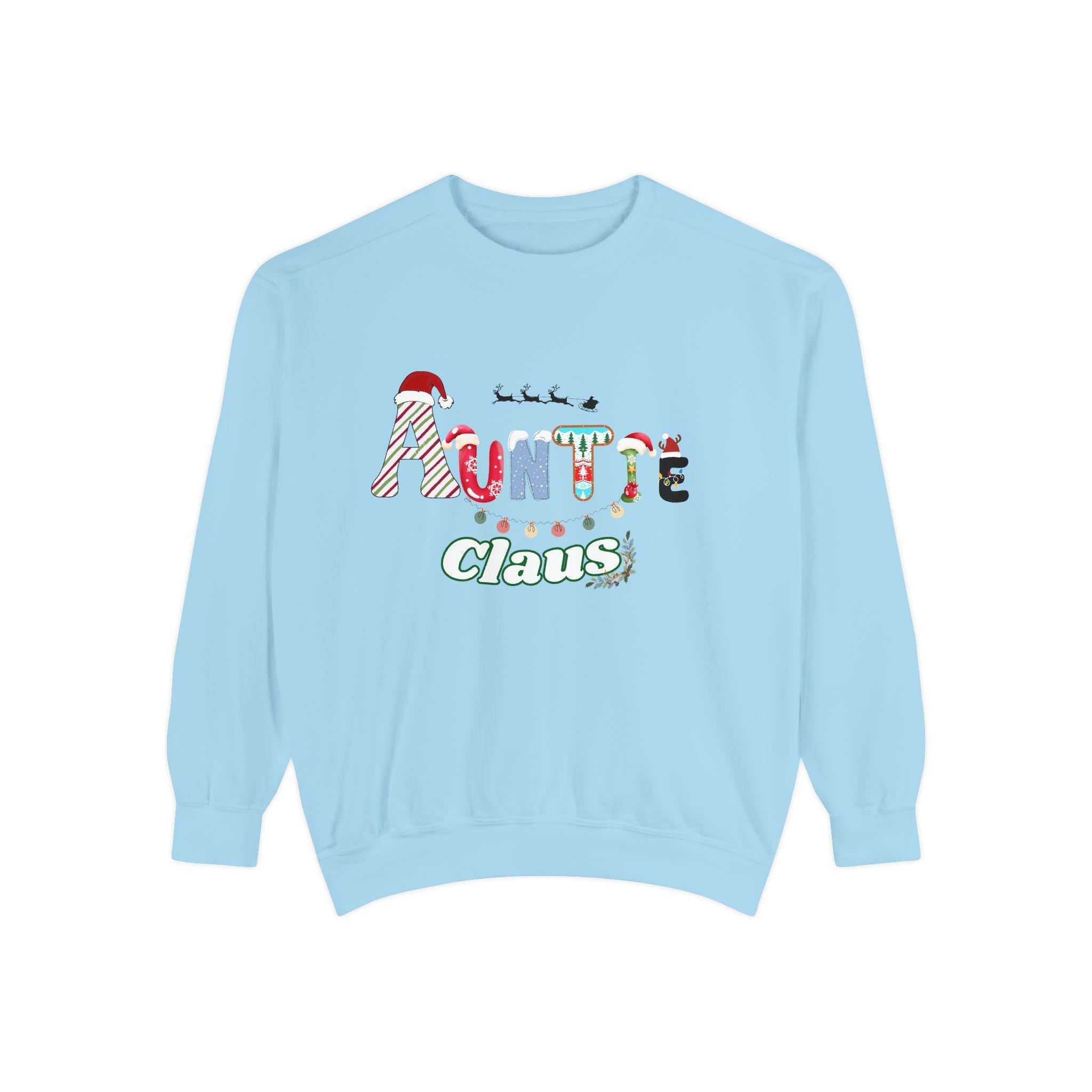 Auntie Claus Sweatshirt, Cozy Christmas Gift, Winter Apparel, Family Gathering Top, Unique Present, Unisex Pullover