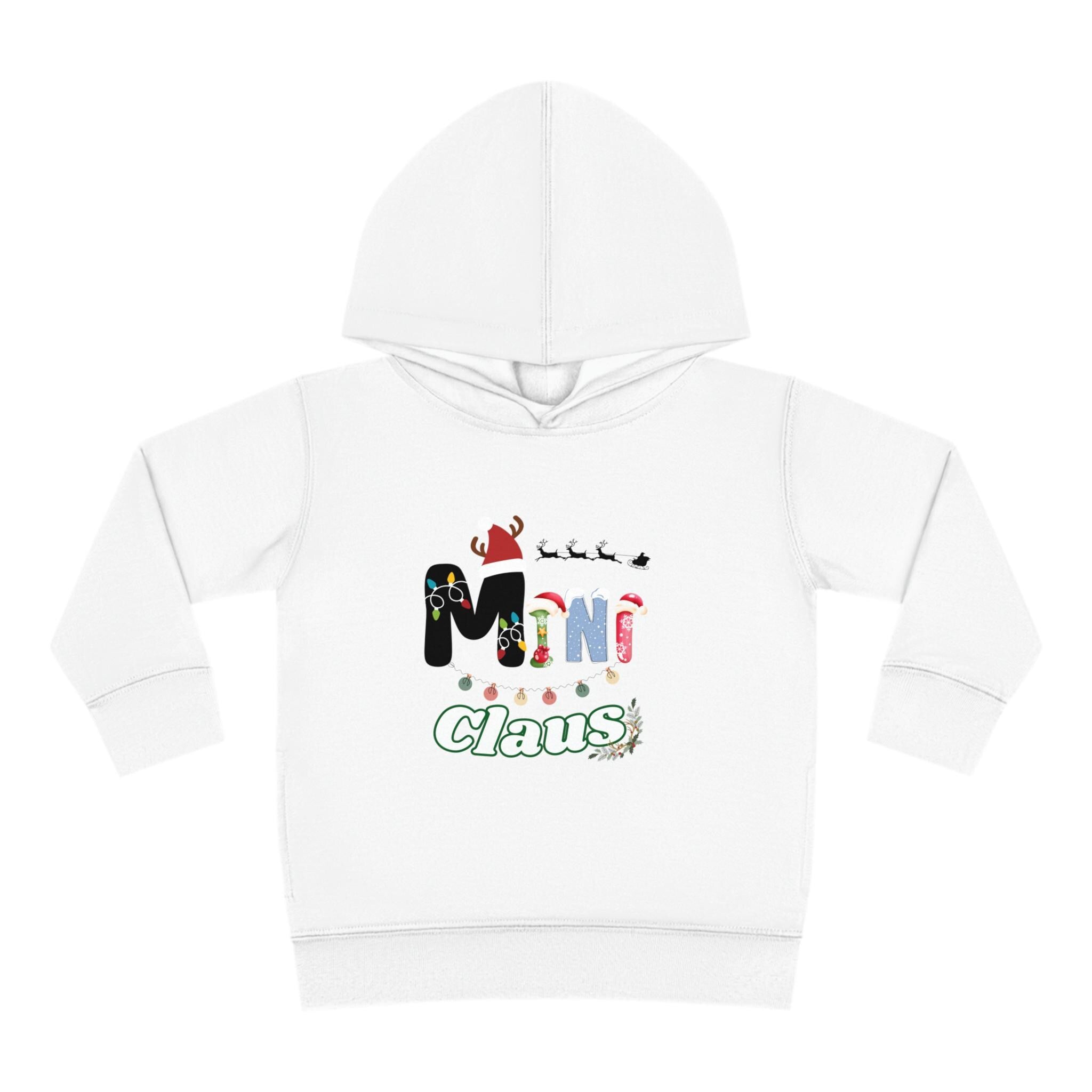 Festive Mini Claus Fleece Hoodie for Kids - Stay Warm & Merry! Mini Claus Fleece Hoodie -Christmas Kid-Wear - Mini Claus Hoodie