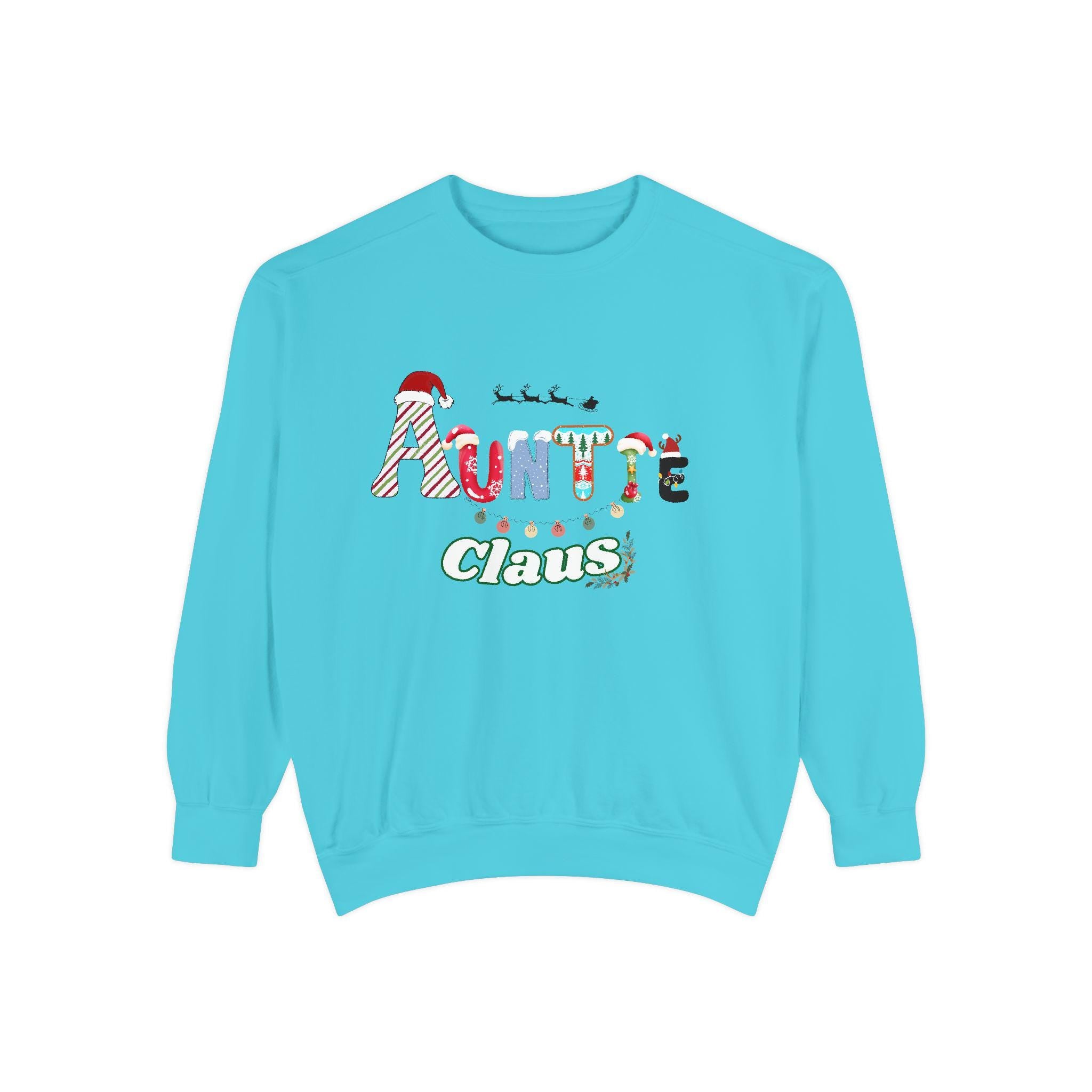 Auntie Claus Sweatshirt, Cozy Christmas Gift, Winter Apparel, Family Gathering Top, Unique Present, Unisex Pullover
