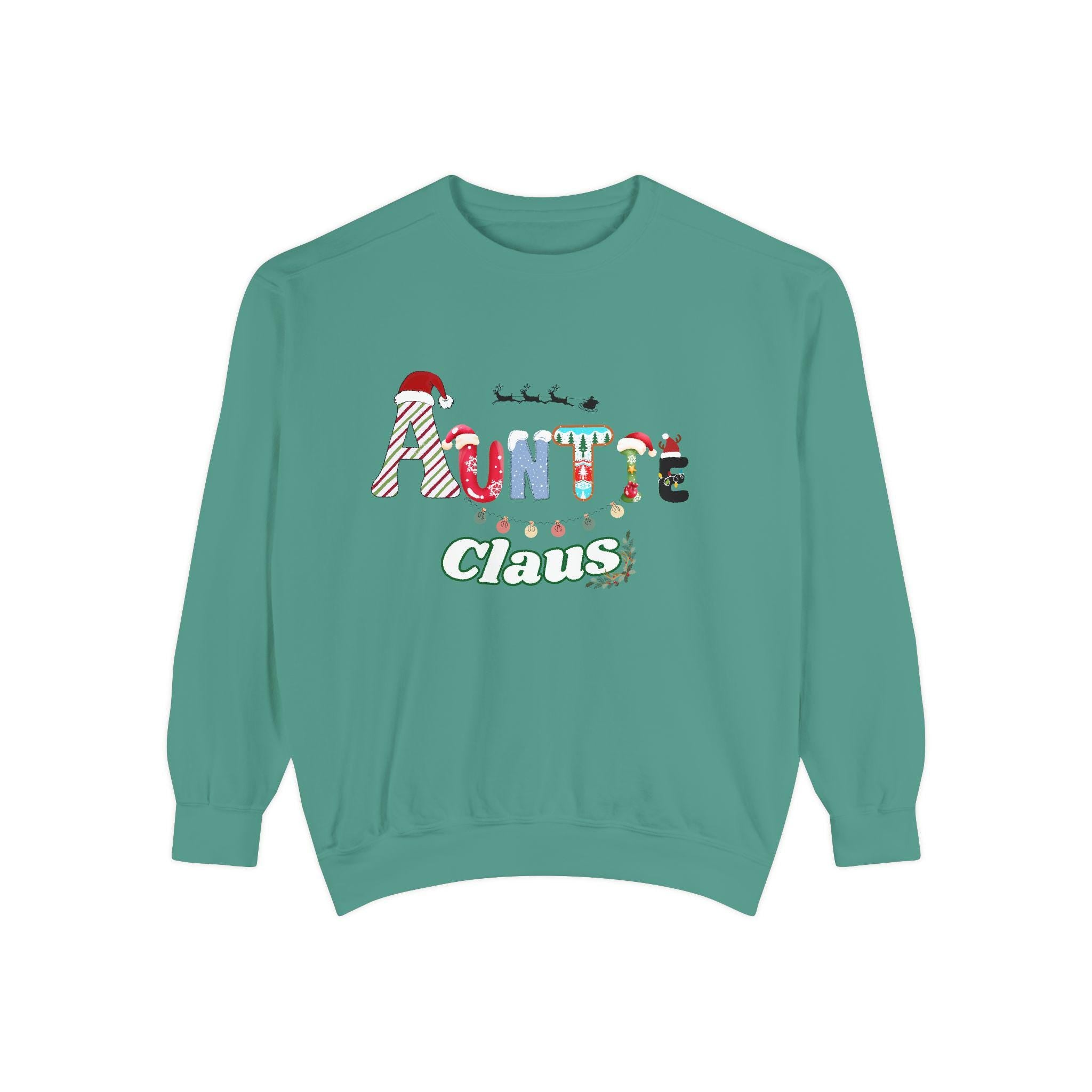 Auntie Claus Sweatshirt, Cozy Christmas Gift, Winter Apparel, Family Gathering Top, Unique Present, Unisex Pullover