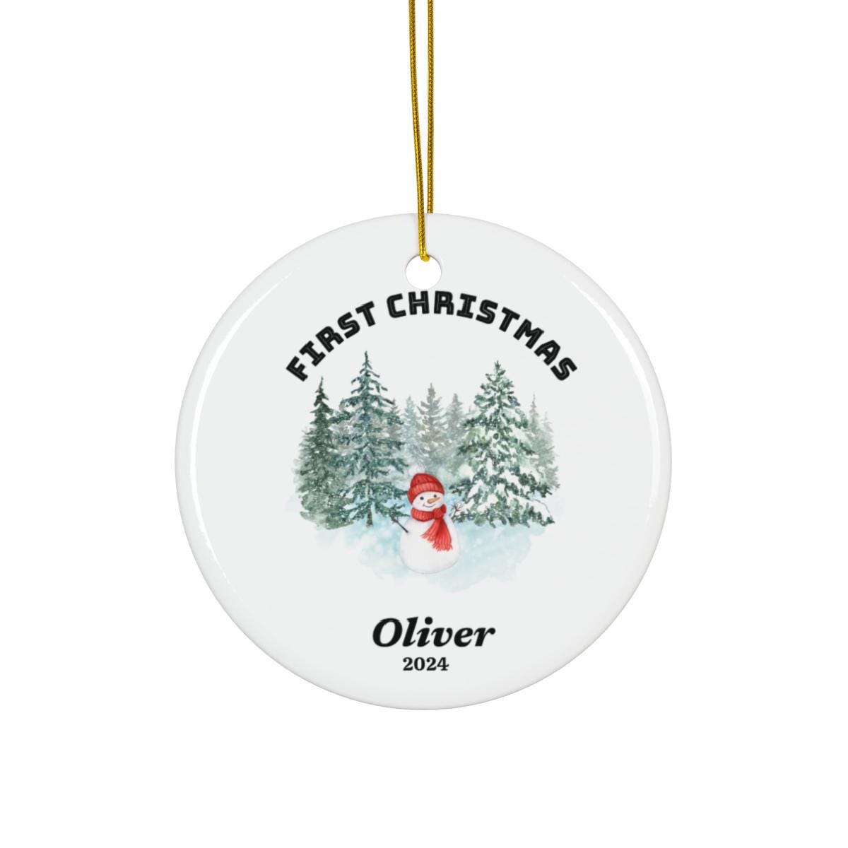 My First Christmas Ceramic Ornament 2024