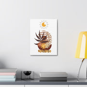 Boho Botanical Canvas Art: Earthy Minimalist Home Decor