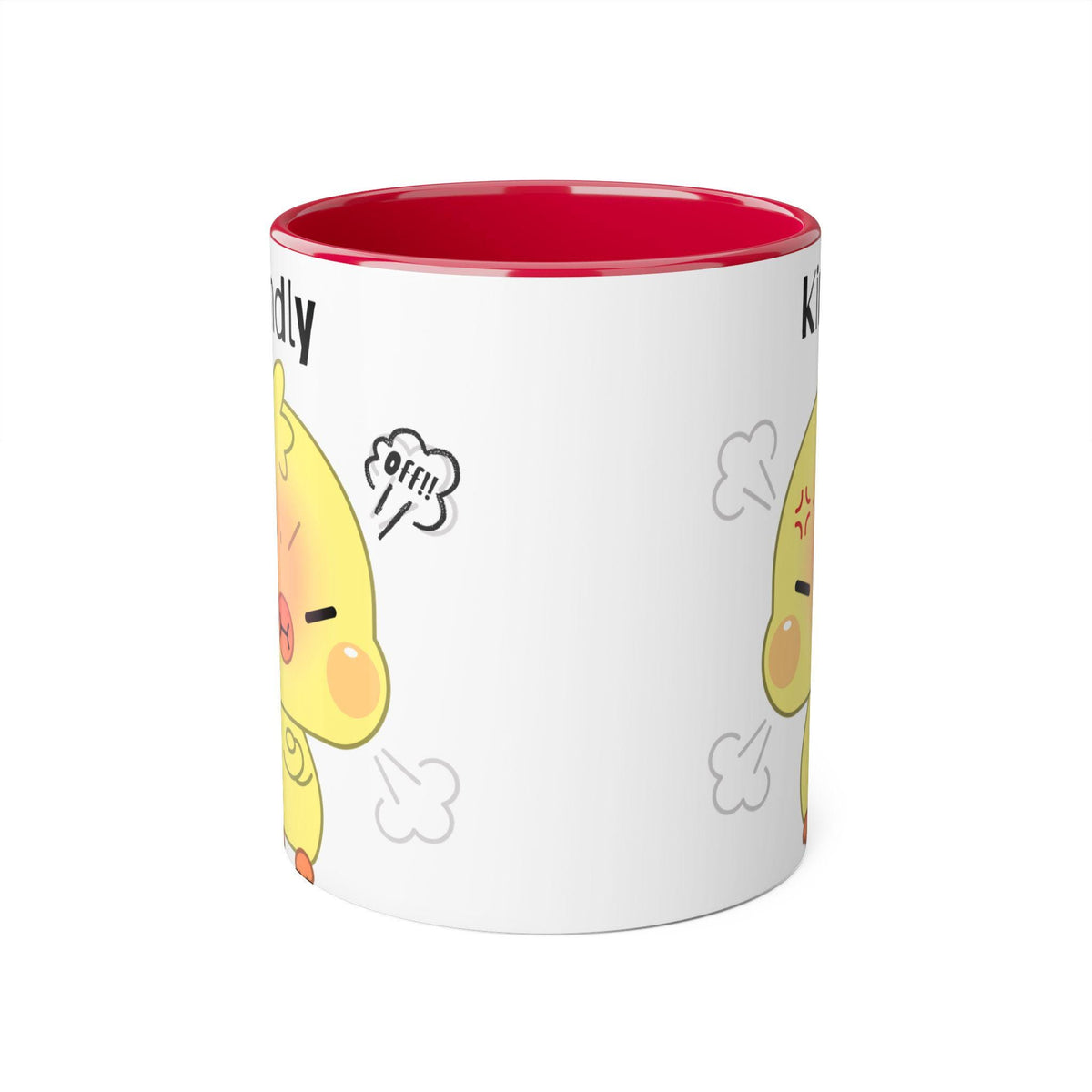Cute Cartoon Duck Off Accent Mug, 11oz, Perfect for Gift, Office, Home, Coffee Lover, Unique Design, Funny Mug