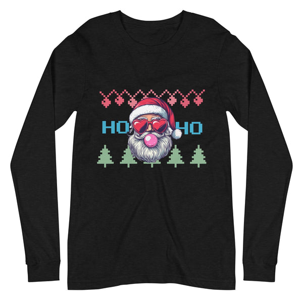 Retro Santa Shirt, Christmas Shirt, Trendy Christmas Shirt -  Unisex Long Sleeve Tee, Classic Christmas Shirt, Long Sleeve Santa Shirt,