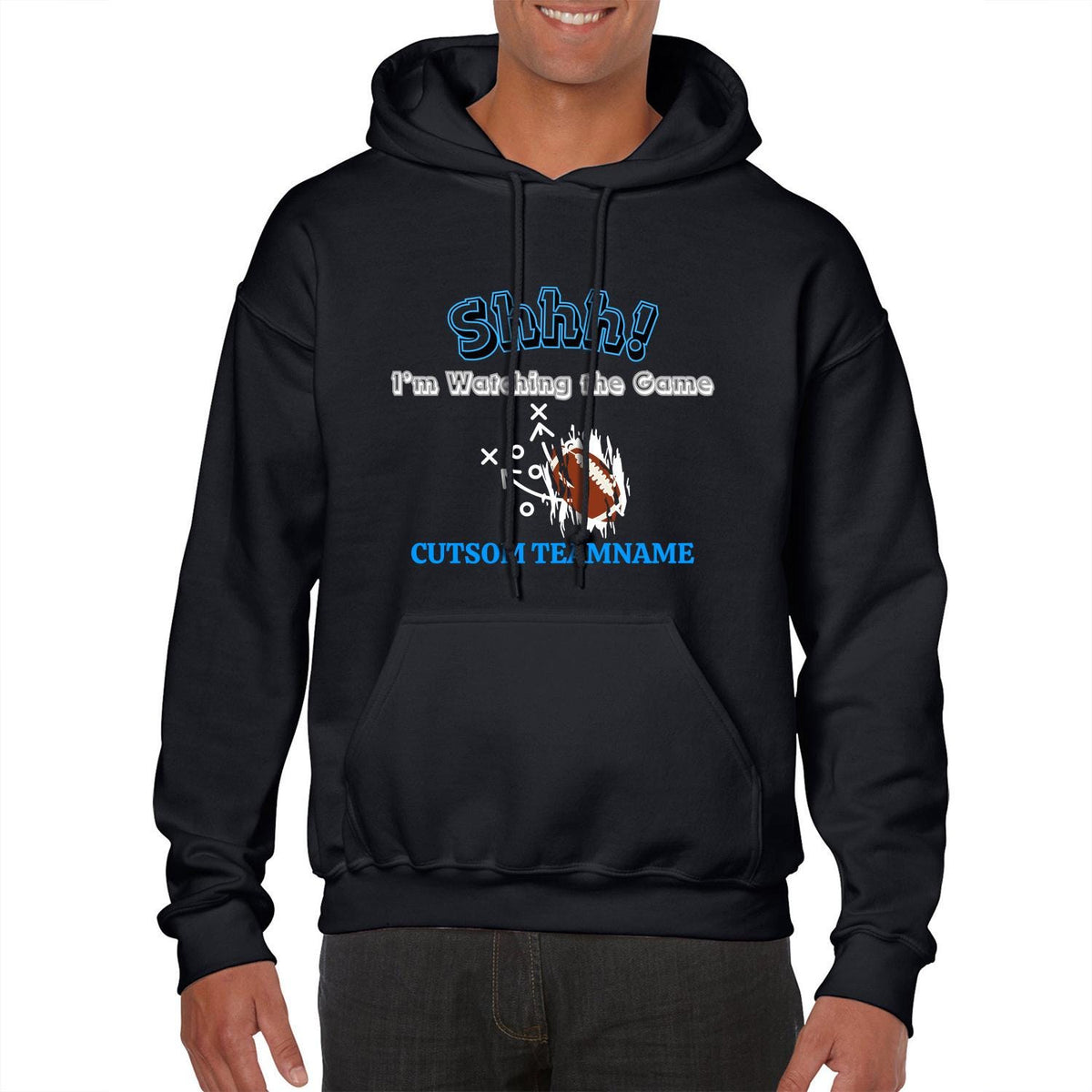 Gildan 18500 Unisex GameDay Hoodie Front & Back Print