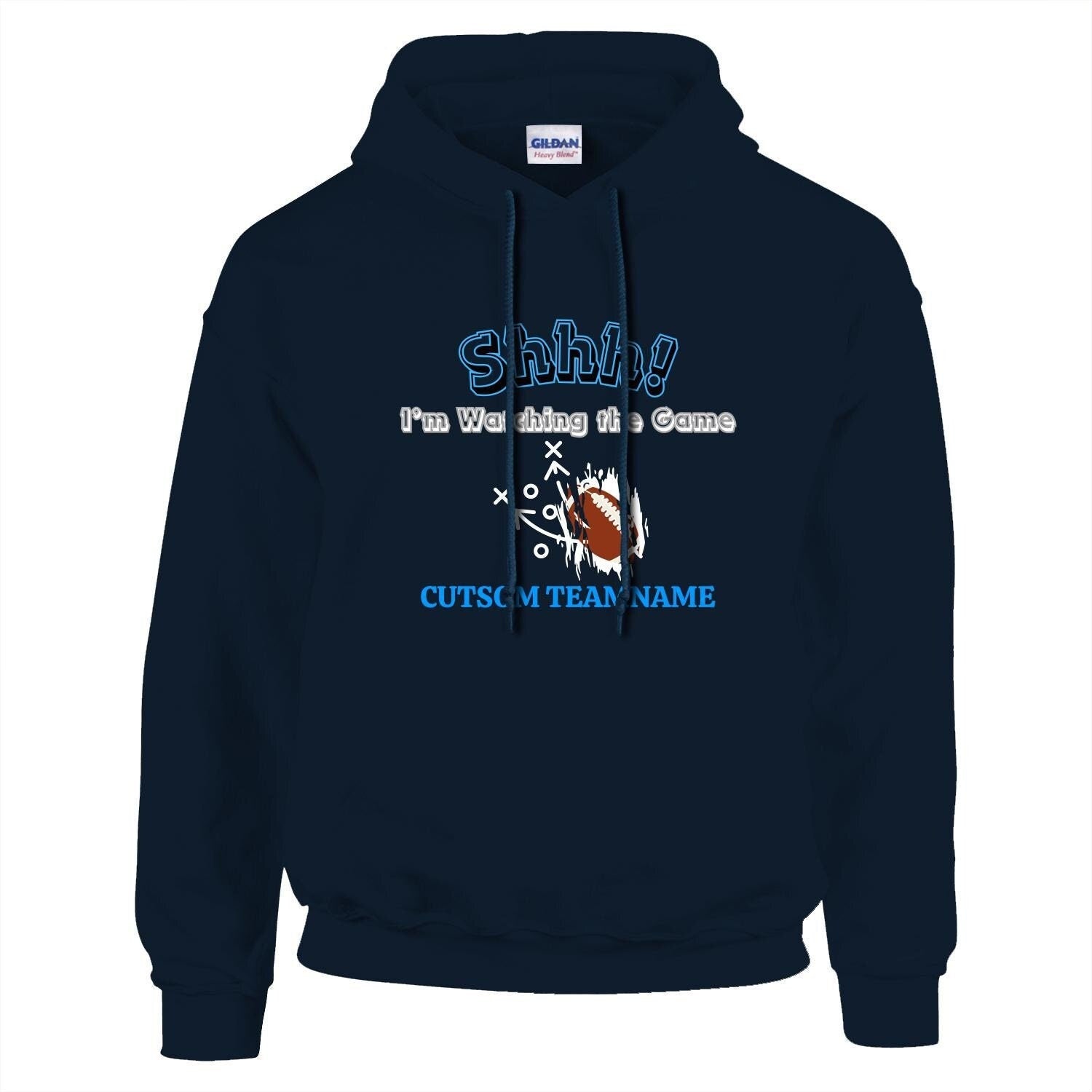 Gildan 18500 Unisex GameDay Hoodie Front & Back Print