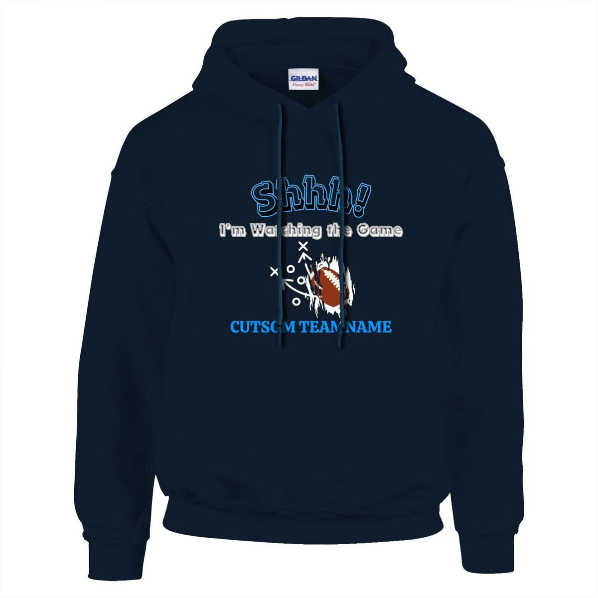 Gildan 18500 Unisex GameDay Hoodie Front & Back Print