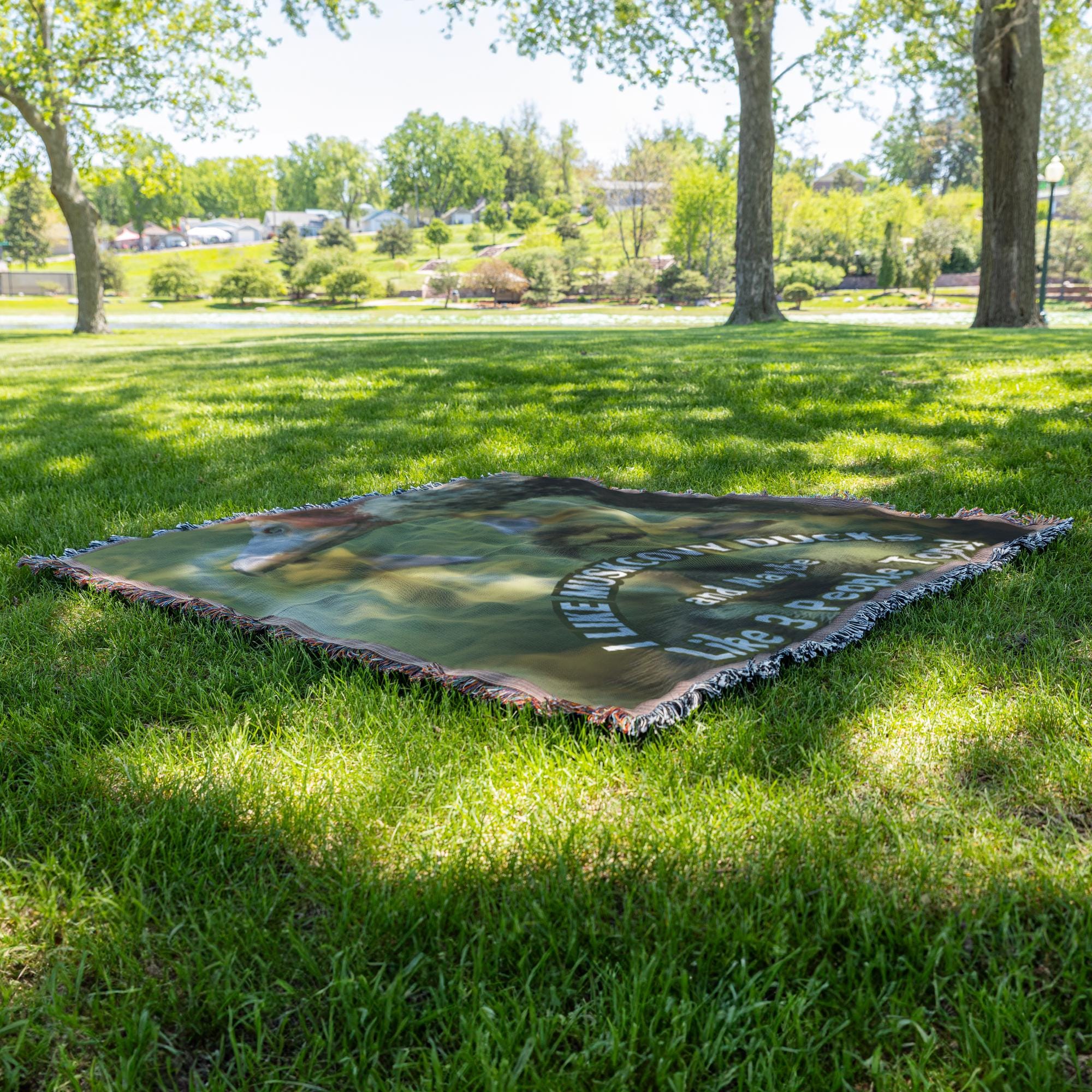 Muscovy Duck Woven Blanket