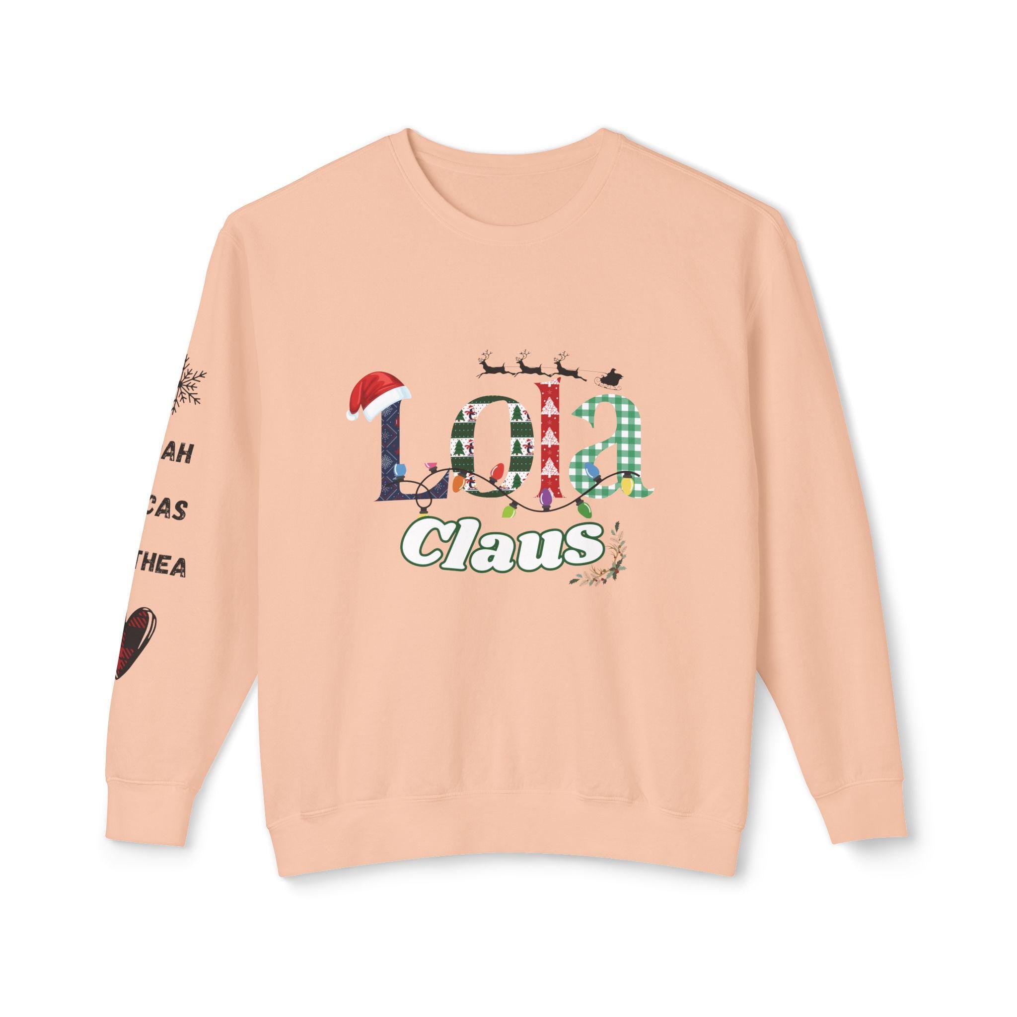 Cozy Crewneck Sweatshirt, Perfect for Fall, Winter, Christmas, Gift for Your Lola Claus