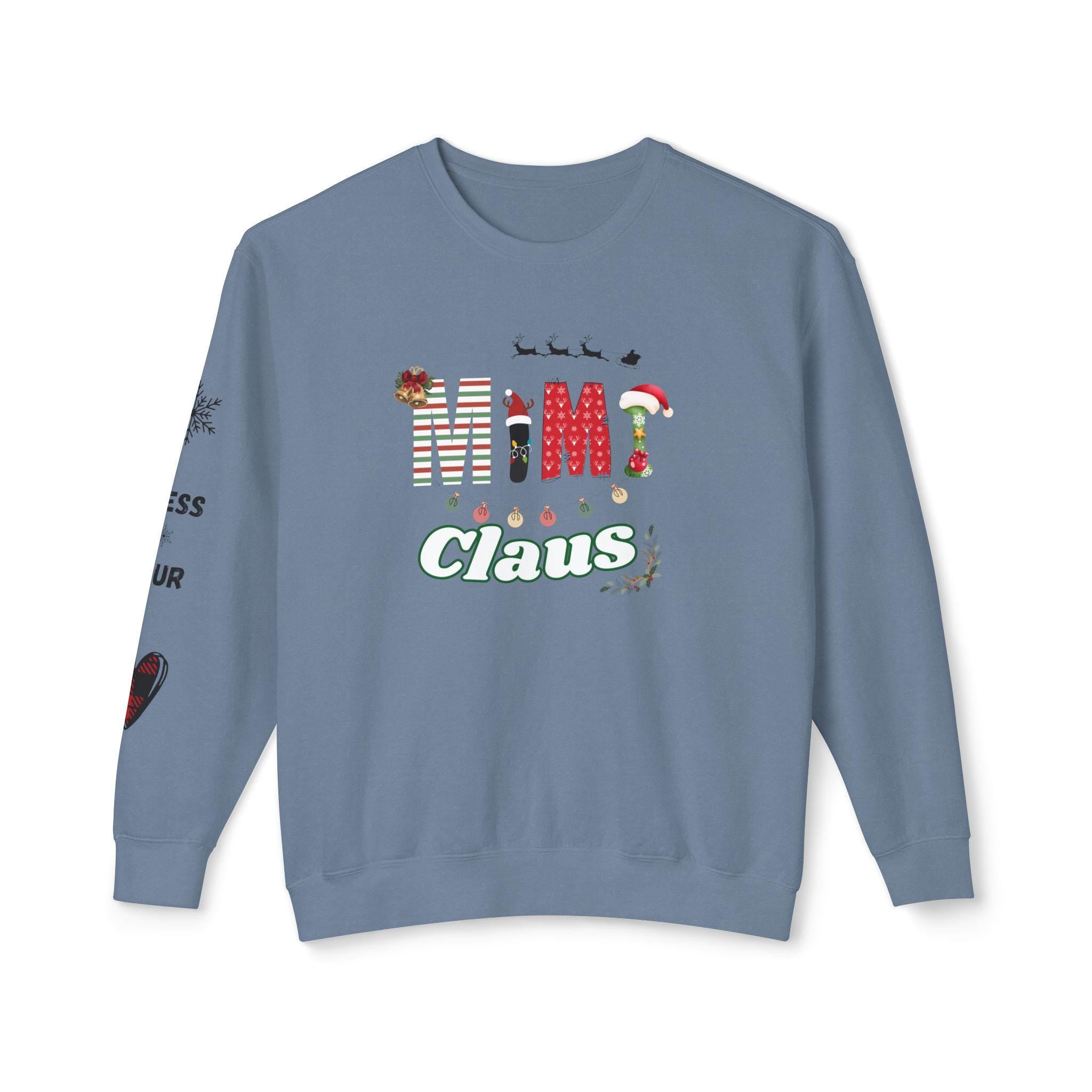 Mimi Claus Sweatshirt - Holiday Spirit, Christmas Gift, Cozy Apparel, Family Matching, Winter Wardrobe