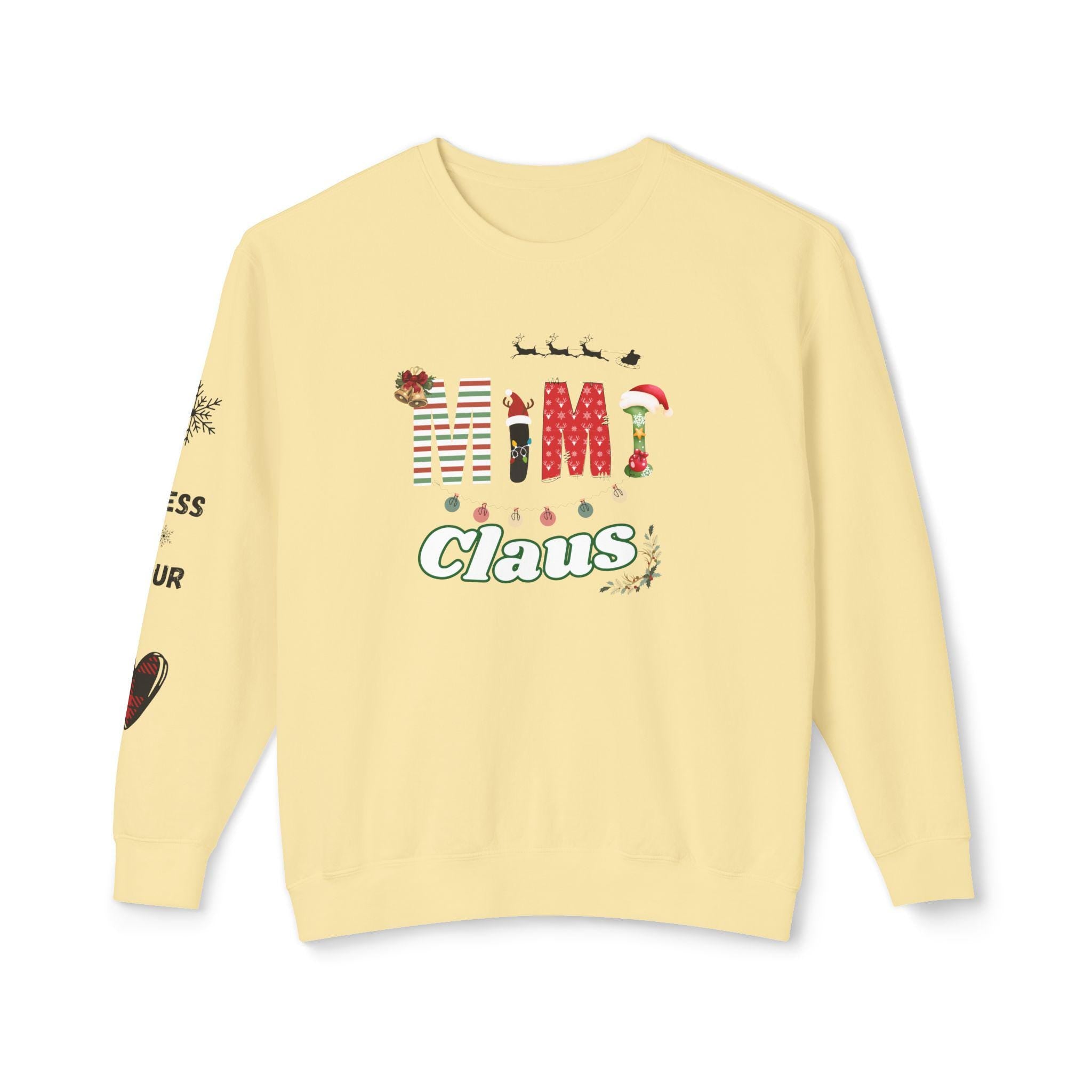 Mimi Claus Sweatshirt - Holiday Spirit, Christmas Gift, Cozy Apparel, Family Matching, Winter Wardrobe